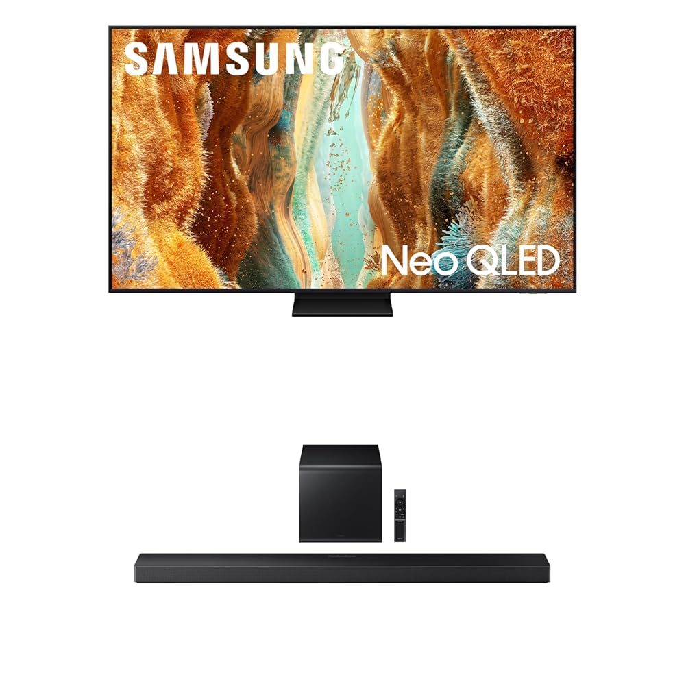 Samsung 85-Inch Class Neo QLED QN70F 4K Mini LED Smart TV (2025 Model) NQ4 AI Gen2 Processor, Quantum Matrix Technology Slim, Motion Xcelerator 144Hz, Samsung Vision AI, Alexa Built-in