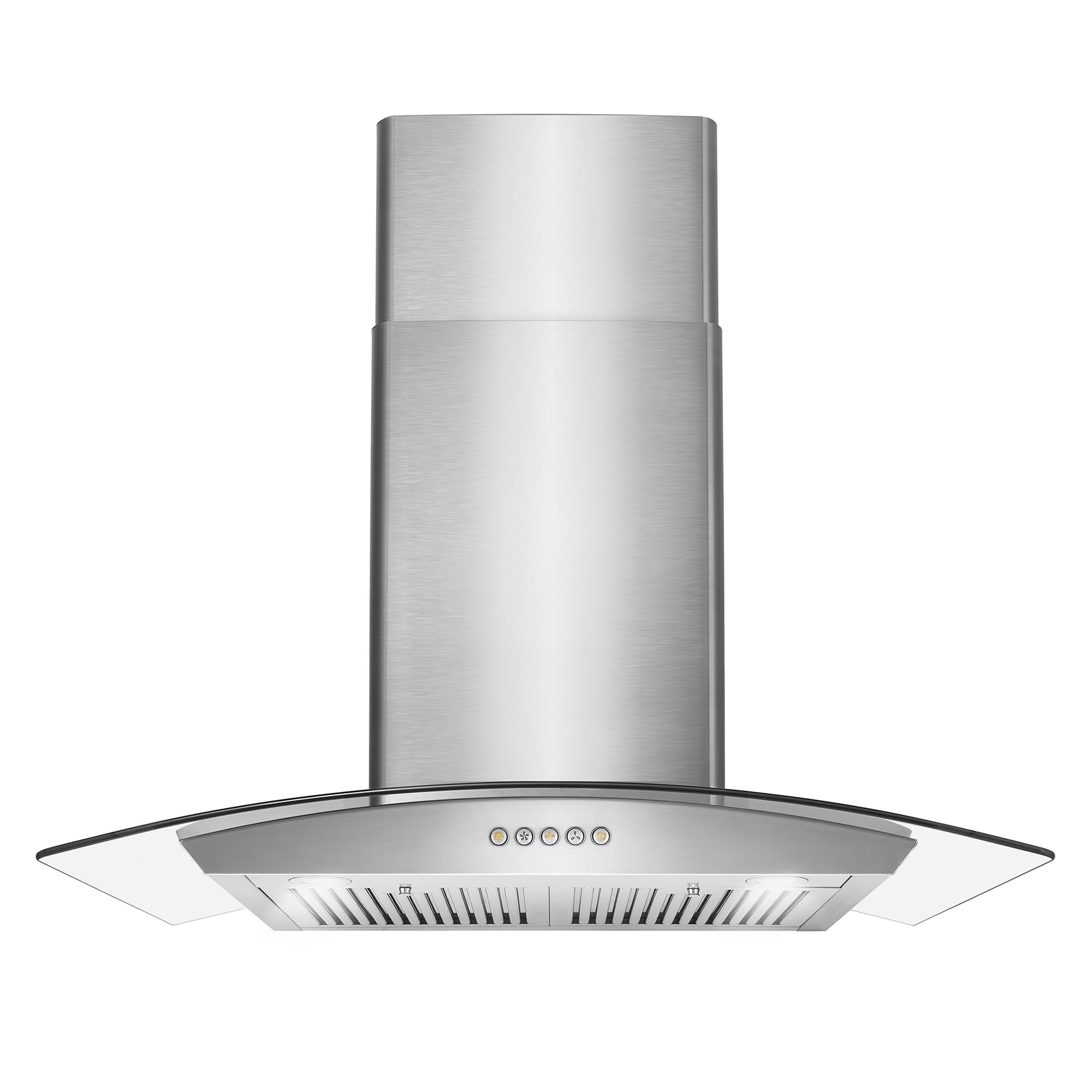 COSMO COS-668AS750 30 in. Vista Collection 380 CFM Ducted Wall Mount Range Hood, Touch Controls, LED Lights, Stainless Steel