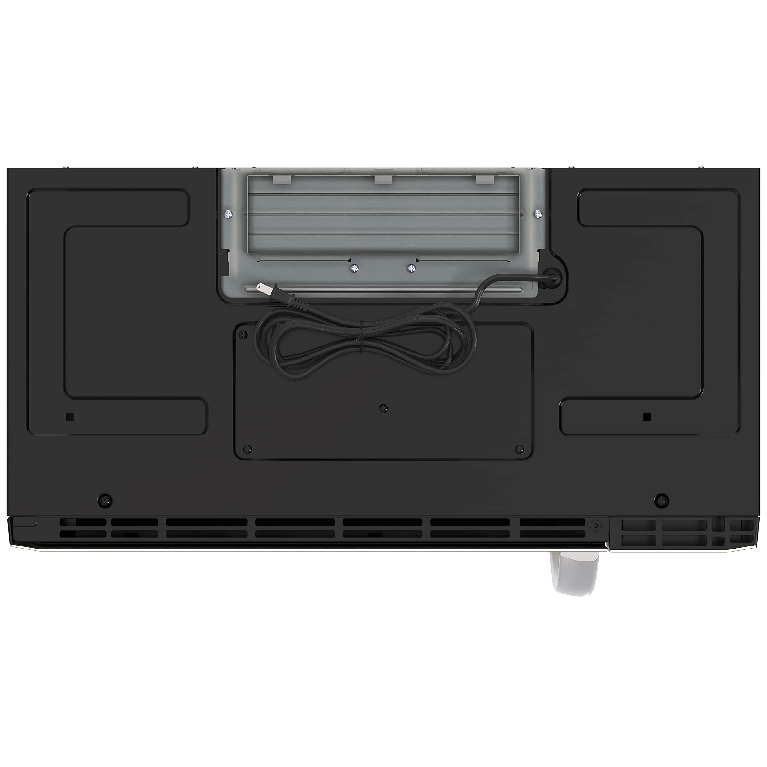 KoolMore Reserve Built-in Microwave Convection Oven with Air Fry, 3-in-1 Combo, Sensor Cook, Soft-Close Door, Stainless Steel, 24 in. / 1.6 cu. ft. with NEMA 5-20P Plug in Black