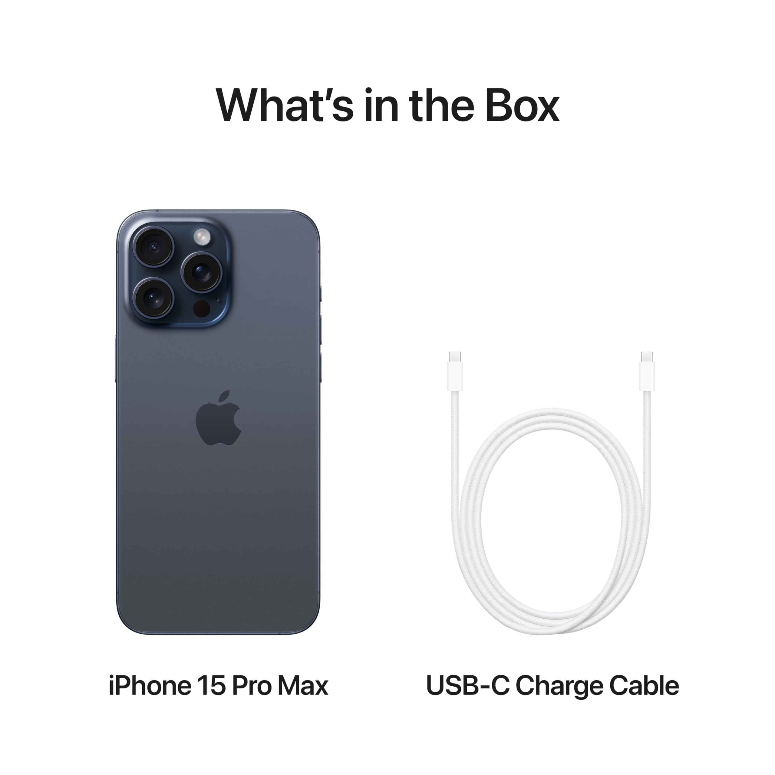 Apple iPhone 15 Pro Max, 256GB, Blue Titanium - Unlocked (Renewed)