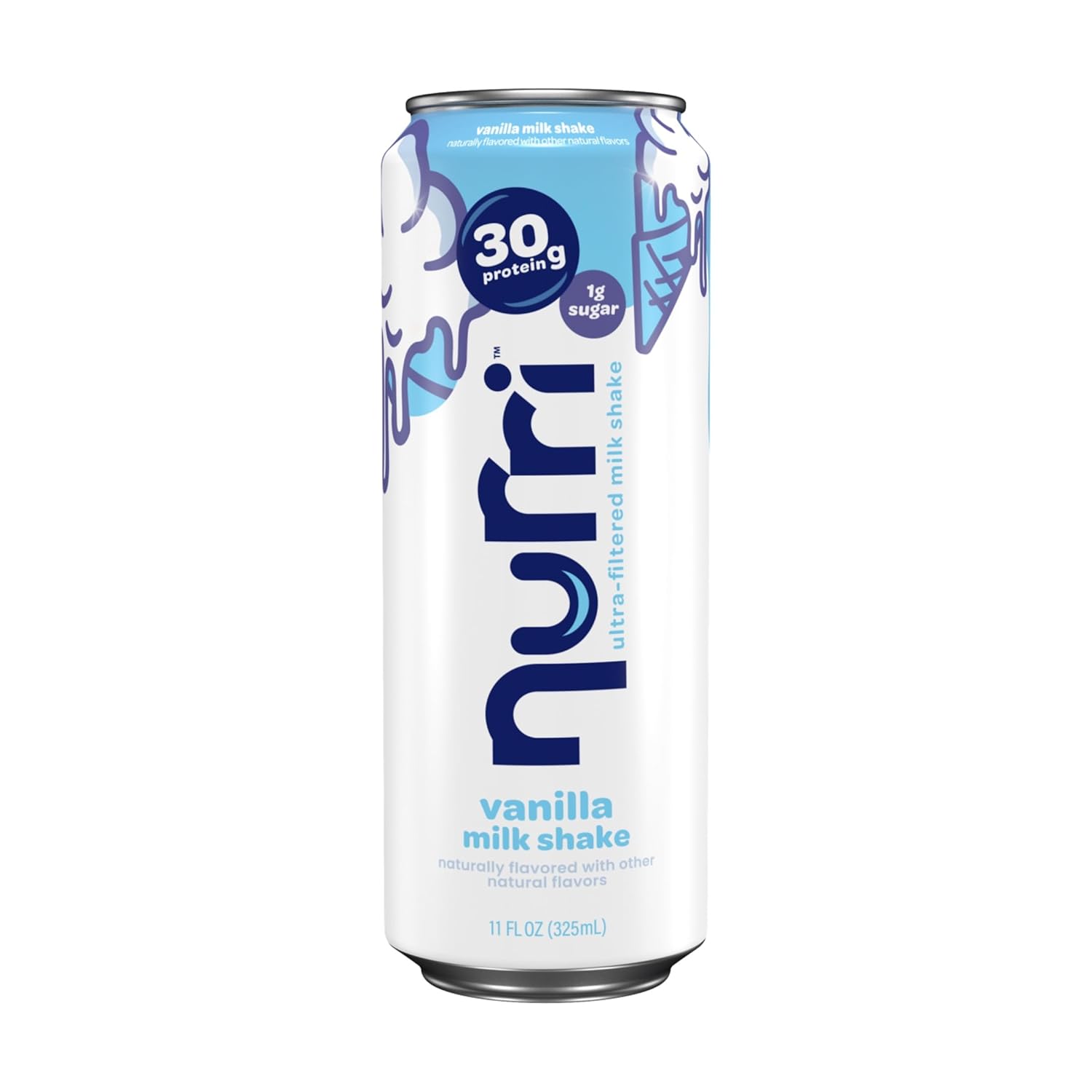 Nurri - 30g Protein Ultra Filtered Milk Shake – Chocolate - Lactose Free, Low Sugar, 150 Calories, 10 Vitamins and Minerals - 11 fl oz, 10 Cans