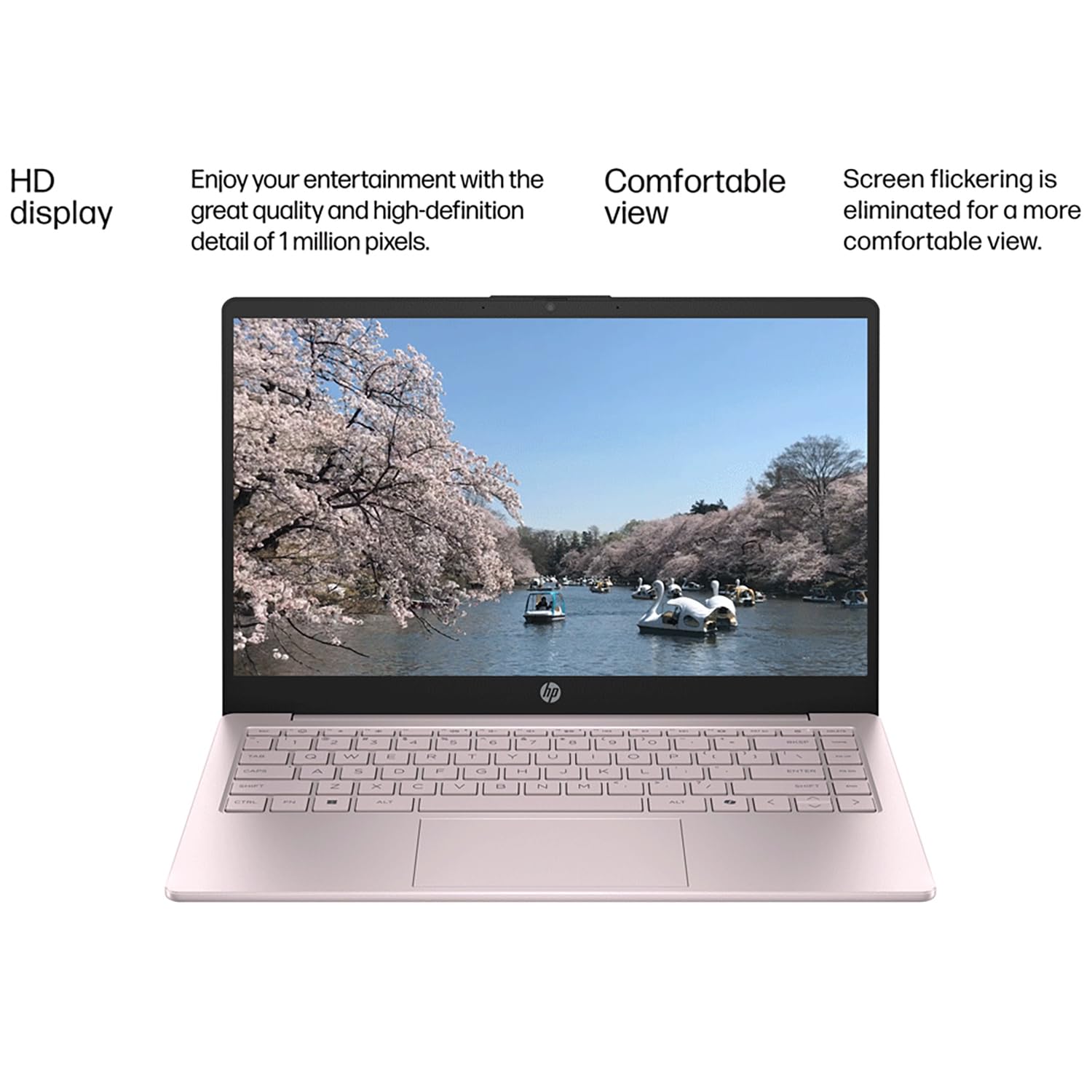 HP Laptop 2026 Edition with Copilot AI, 32GB RAM, 1TB SSD + 128GB UFS, Intel Processor, Long Battery Life, Lightweight, 1 Year Office 365, Windows 11 Home S for Students & Office, Type-C HUB, Pink