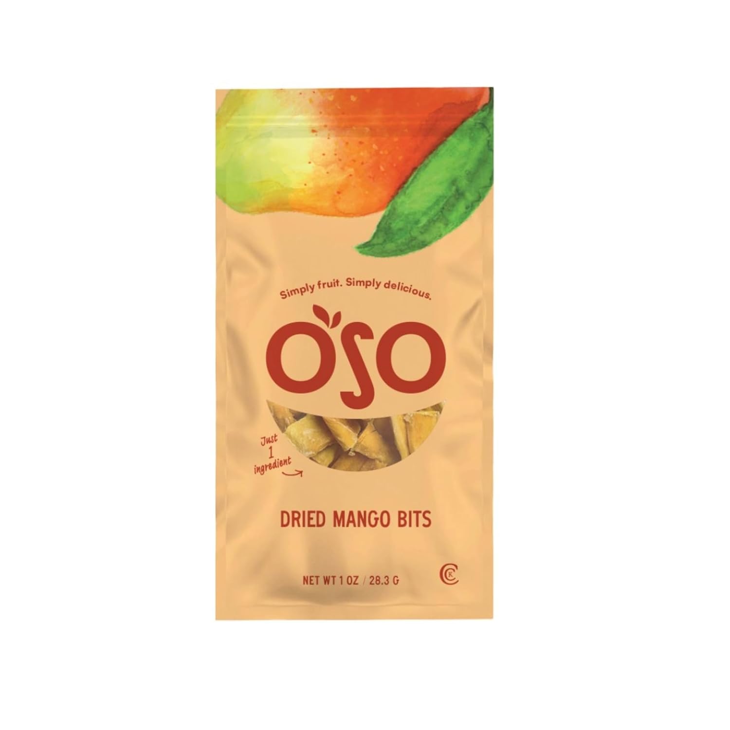 Oso Snacks Dried Mango Slices – Premium Quality, Large Pieces Only! No Added Sugar, No Preservatives, 100% Fruit! One Ingredient. No GMO. Vegan. Naturally Sweet & Delicious Healthy Snack.