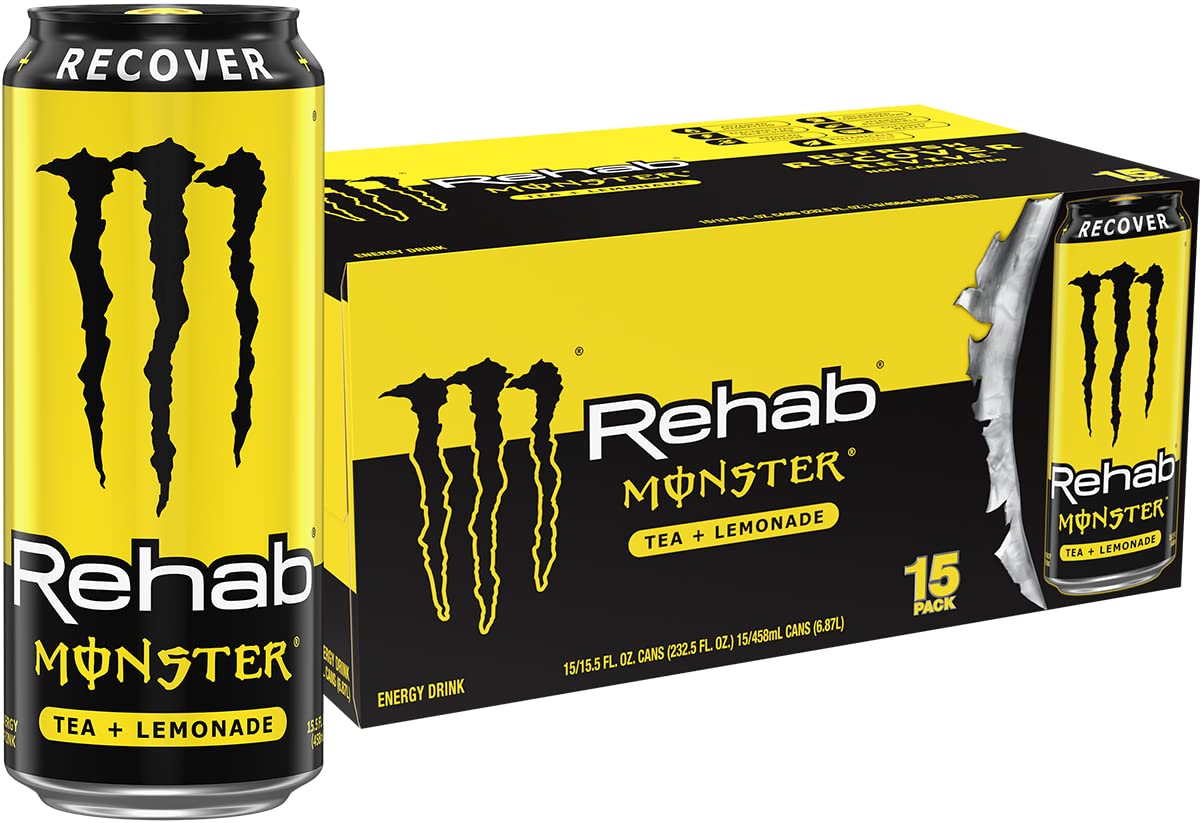 Monster Energy, Lo-Carb Monster, Low Carb Energy Drink, 16 Ounce | Pack of 15