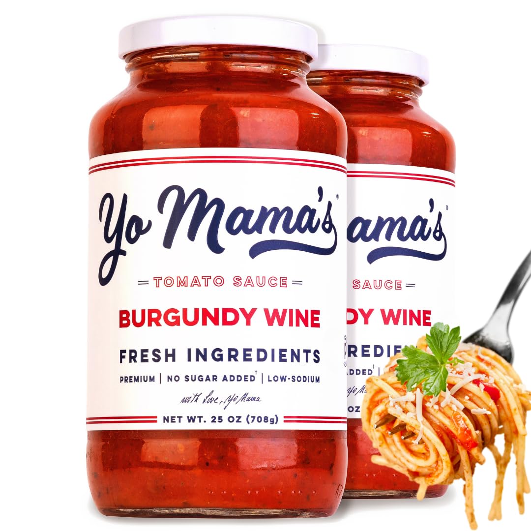 Yo Mama's Foods Keto Marinara Pasta Sauce - (3) 12.5 Ounce Jars - No Sugar Added, Low Carb, Low Sodium, Gluten Free, Paleo Friendly, and Made with Fresh, Non-GMO Tomatoes