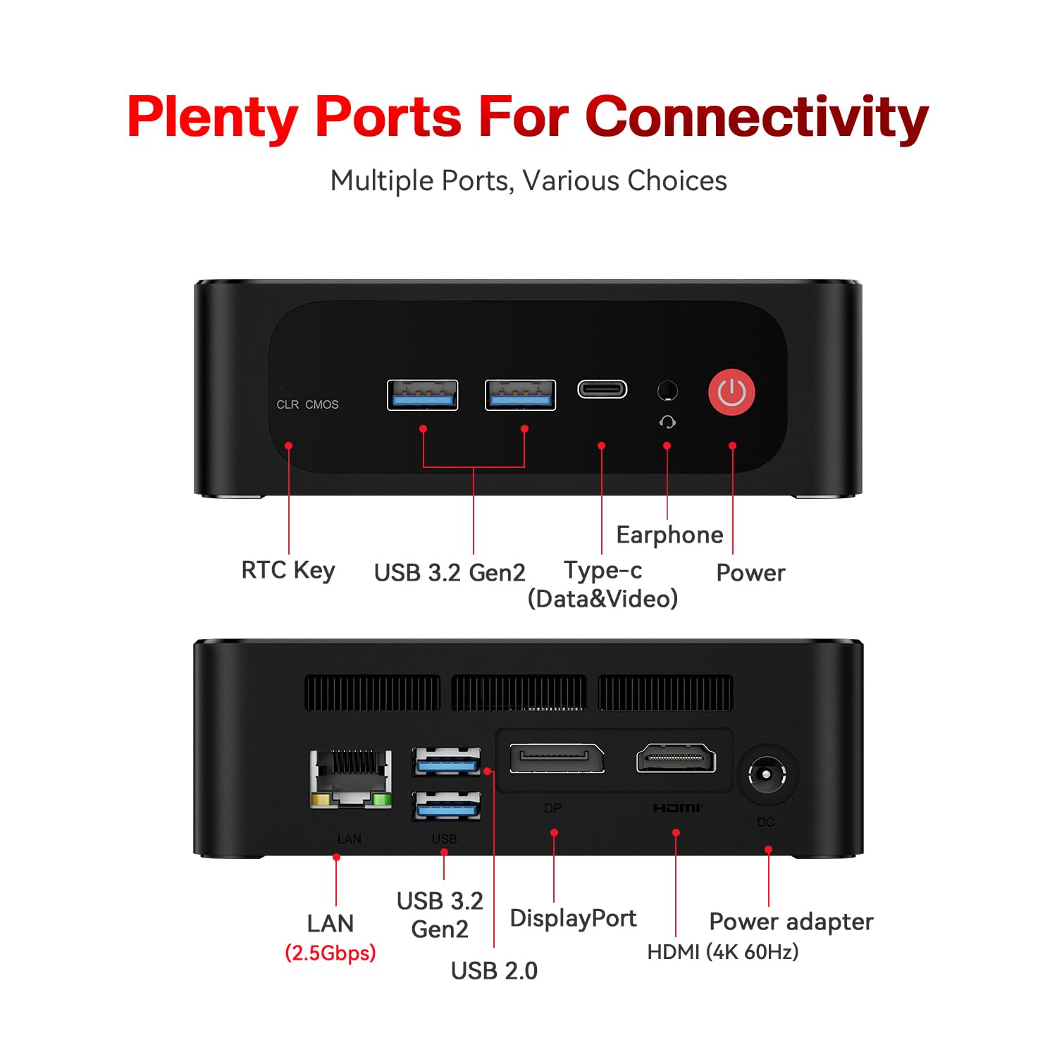 Beelink SER3 Mini PC, AMD Ryzen 3 3200U(14nm, 2C/4T) up to 3.5GHz, Mini Gaming Computer 16GB DDR4 RAM 500GB PCIE3.0 X4 SSD, Micro PC 4K@60Hz Dual Display, Mini Computer WiFi6/BT5.2/HTPC/W-11 Pro