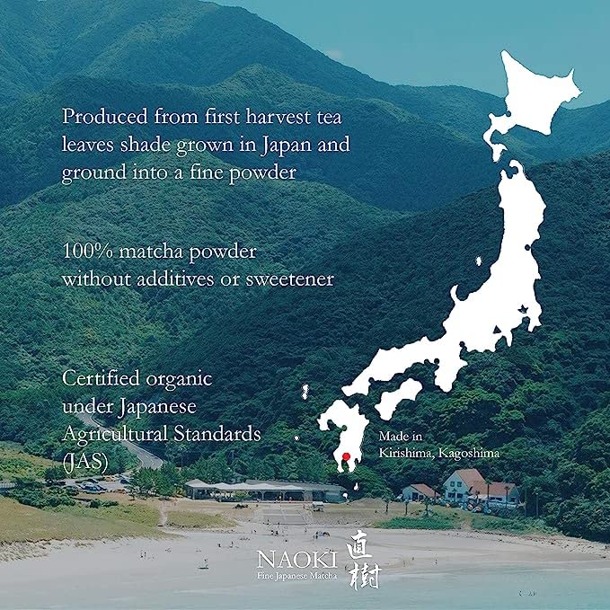 Naoki Matcha Superior Ceremonial Blend – Authentic Japanese First Harvest Ceremonial Grade Matcha Green Tea Powder from Uji, Kyoto (40g / 1.4oz)