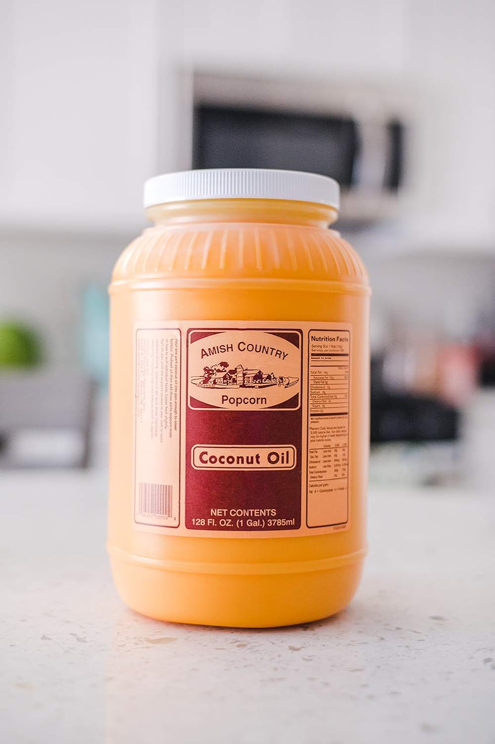 Amish Country Popcorn | Coconut Oil - 1 Gallon | Old Fashioned, Non-GMO and Gluten Free (1 Gallon)