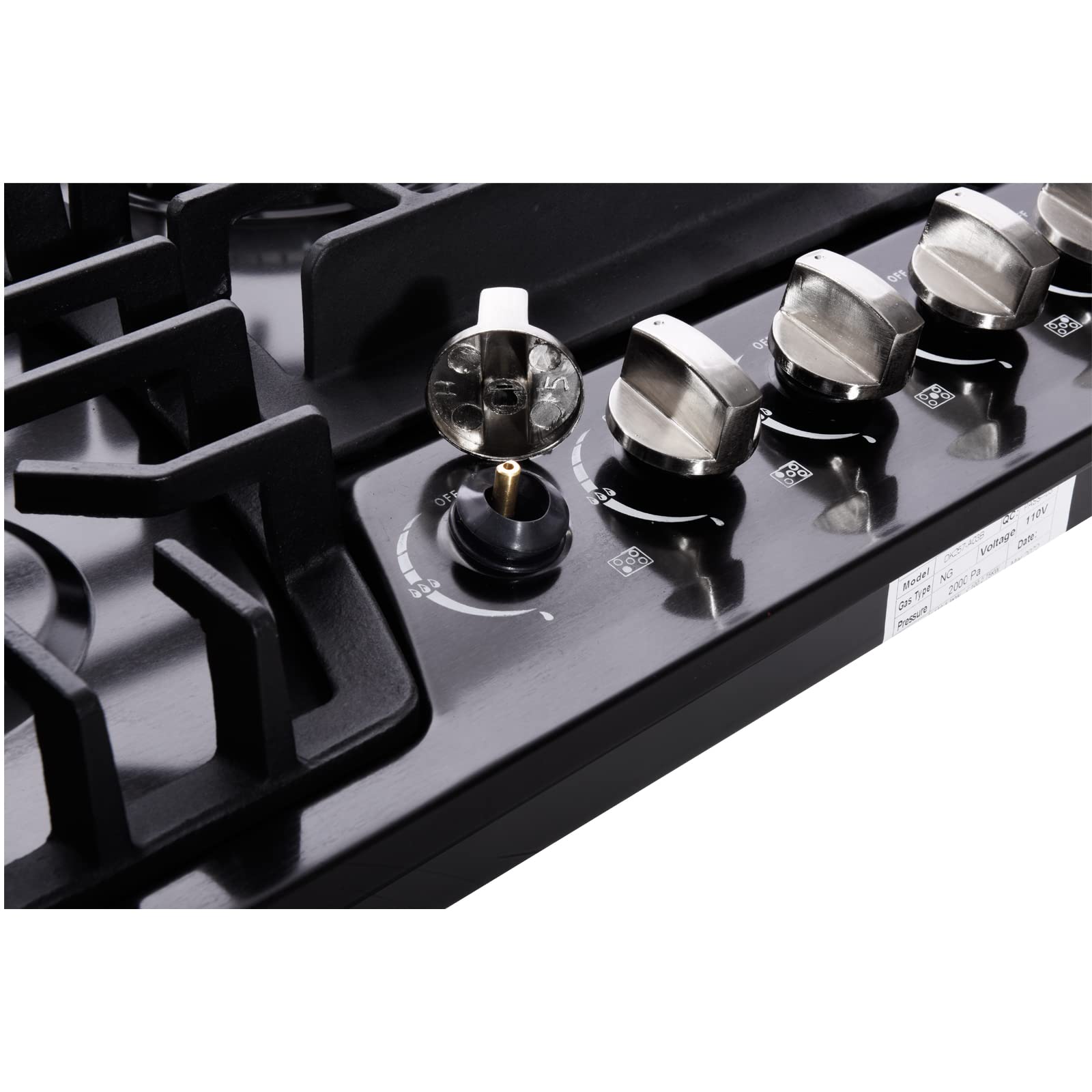 Deli-kit 30 Inch Gas Cooktop - Dual Fuel Sealed 5 Burners Built-In Stainless Steel Hob DK257-A03