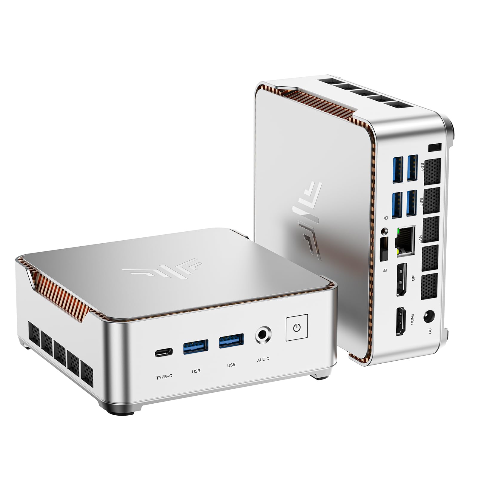 KAMRUI Pinova P2 Mini PC 16GB RAM 512GB SSD, AMD Ryzen 4300U(Beats 10110U/3500U/N95,Up to 3.7GHz,4C/8T)Mini Computers,Triple 4K Display/HDMI+DP+Type-C/WiFi/BT for Home/Business Mini Desktop Computers