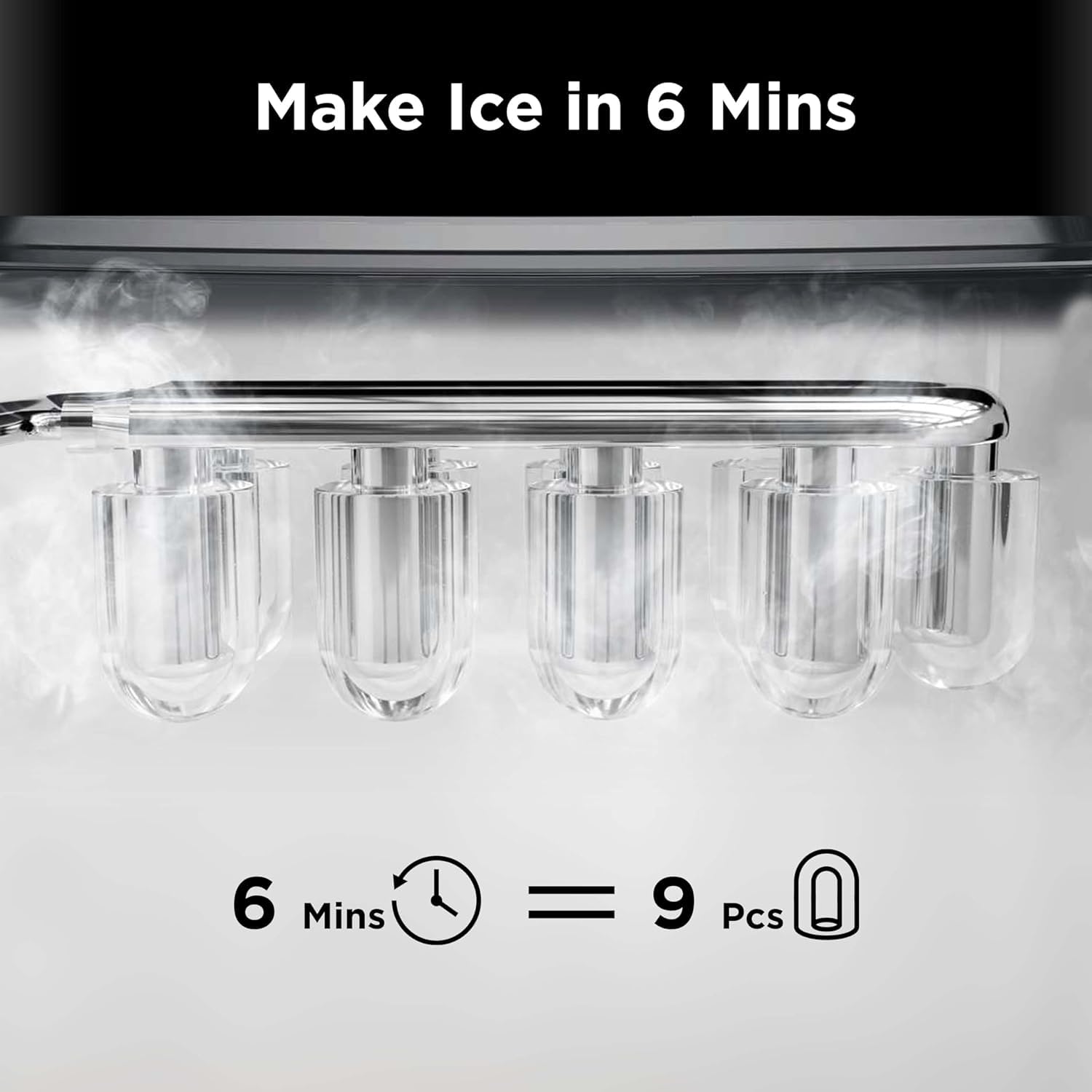 Nugget Ice Maker Countertop, Silonn Chewable Pellet Ice Machine with Self-Cleanin Function, 36lbs/24H Portable Ice Makers for Home Kitchen Officce, Black
