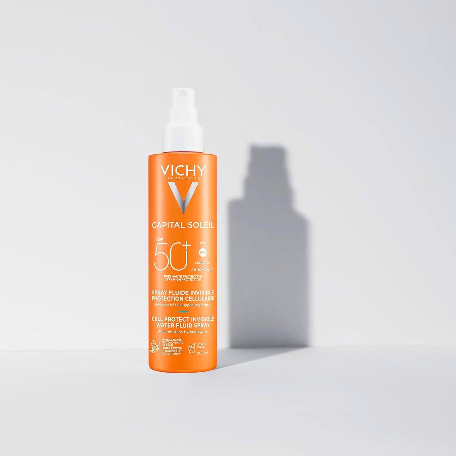 Vichy Capital Soleil Invisible Fluid Sunscreen Spray SPF50+ for Face and Body 200ml