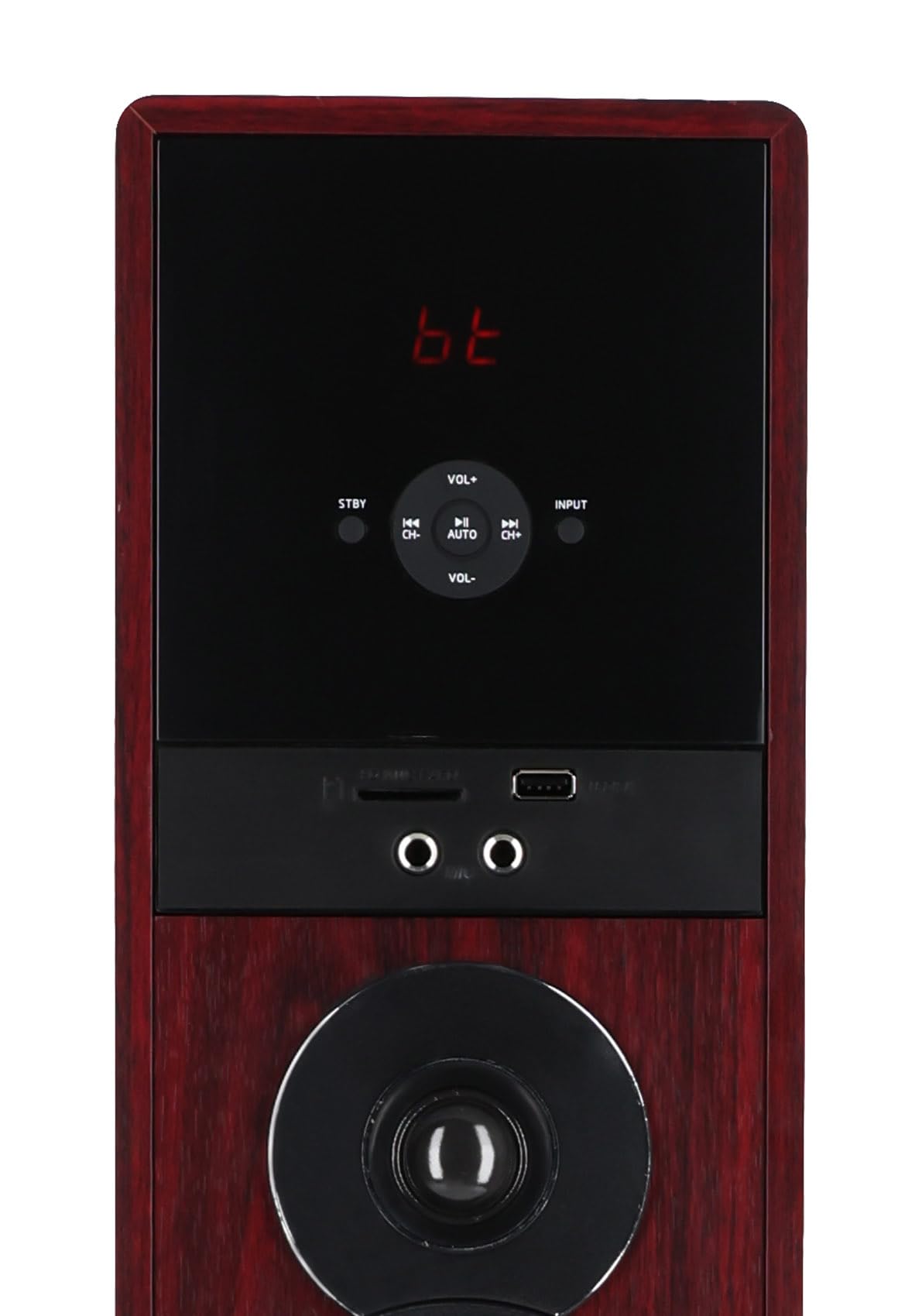 Rockville TM150D Powered Home Theater Tower Speaker System, Dark Wood, 1000W, 10" Subwoofers, Bluetooth, USB/SD Playback, FM Radio, Remote Control, Karaoke Ready, Perfect for Home Entertainment