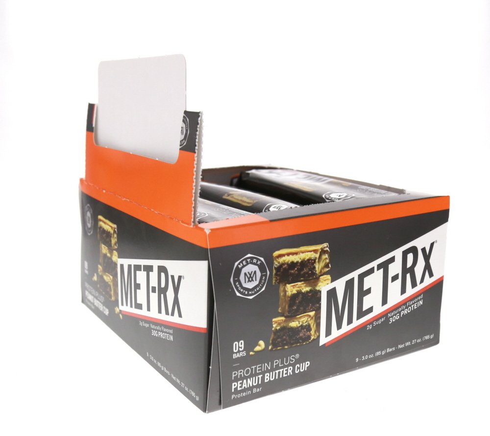 MET-Rx Big 100 Protein Bar, Meal Replacement Bar, 32G Protein, Super Cookie Crunch, 9 Bars (Pack of 1)