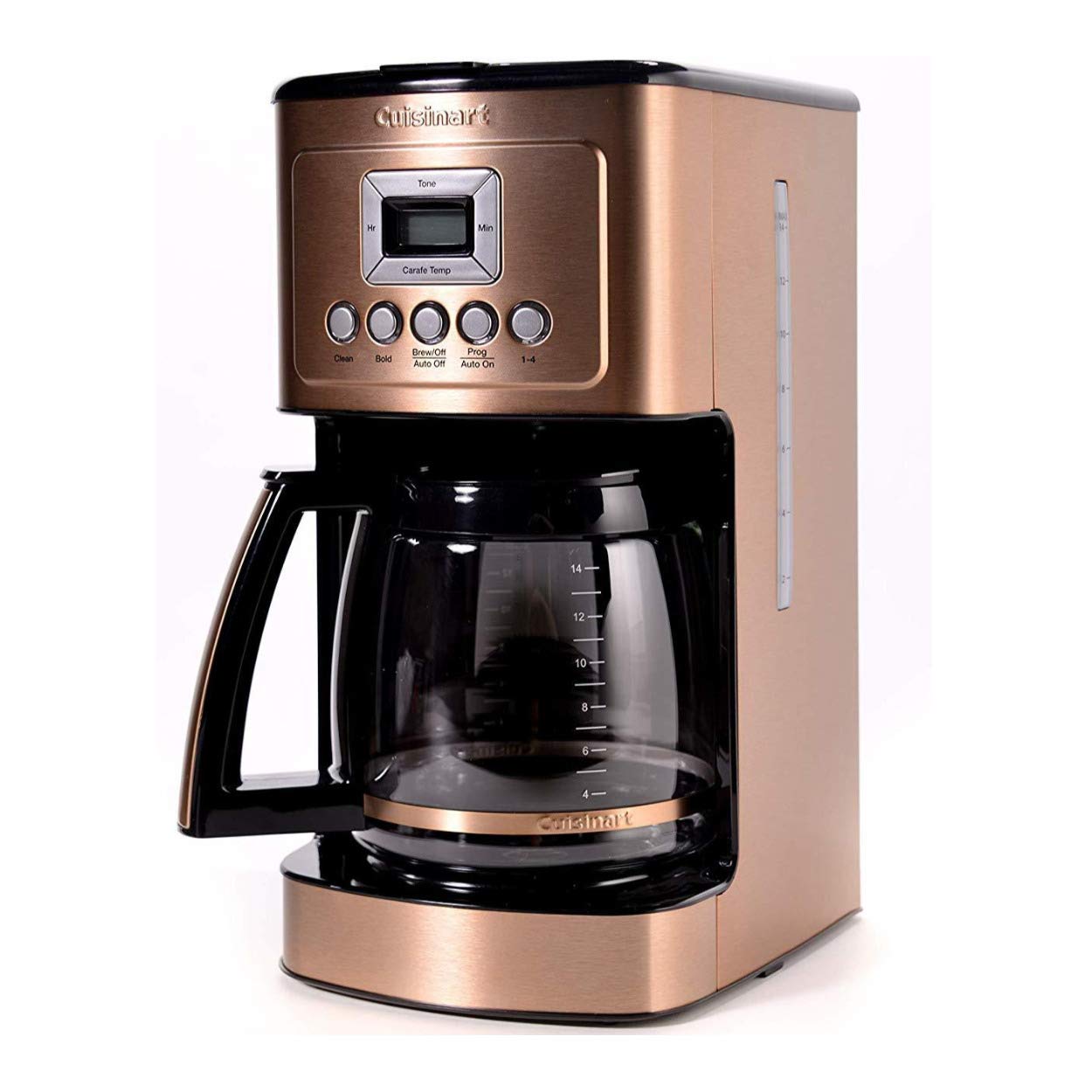 Cuisinart 14-Cup Coffee Maker, Programmable PerfecTemp Glass Carafe Coffee Machine with 1-4 Cup Setting, Brew Strength Control and Pause, Stainless Steel, DCC-3200NAS
