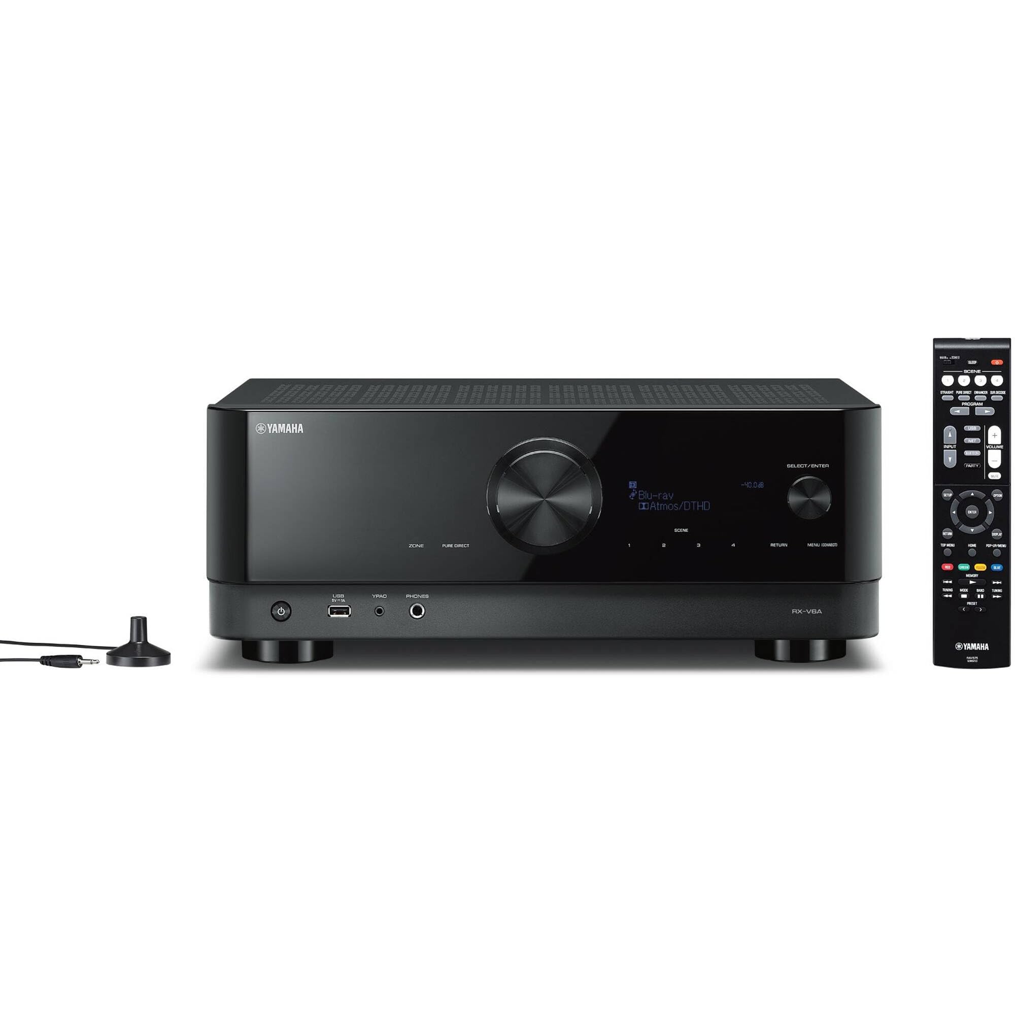 Klipsch Reference 5.2 Home Theater System, Bundle 2X R-625FA Floorstanding 2X R-12SW Subwoofer, R-52C Center, R-41M Bookshelf Speakers, and Yamaha RX-A2AB 7.2-Channel AV Receiver