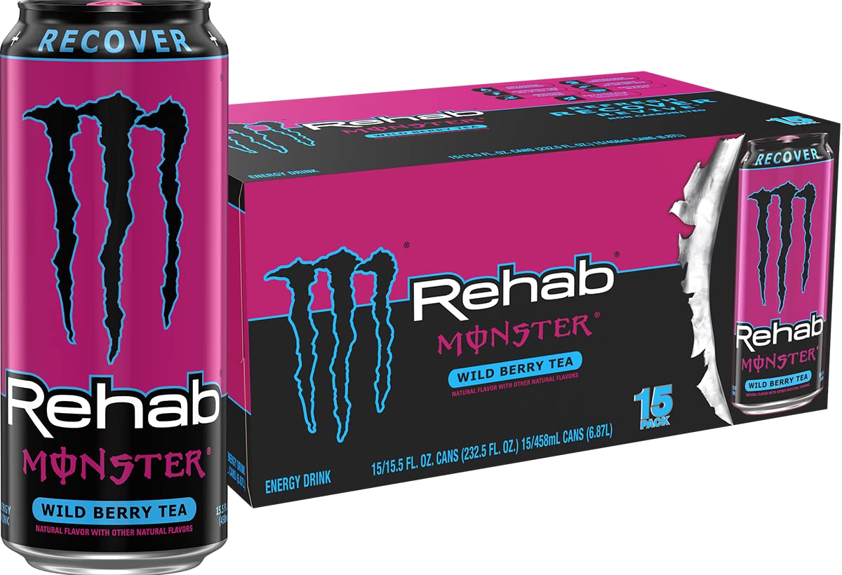 Monster Energy, Lo-Carb Monster, Low Carb Energy Drink, 16 Ounce | Pack of 15