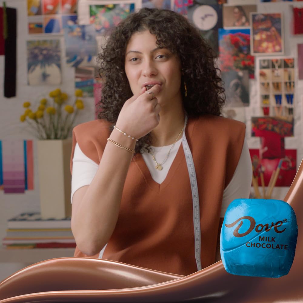 DOVE PROMISES Milk Chocolate Candy Individually Wrapped Bulk Pack (38.09 oz, 136 Piece) Bag