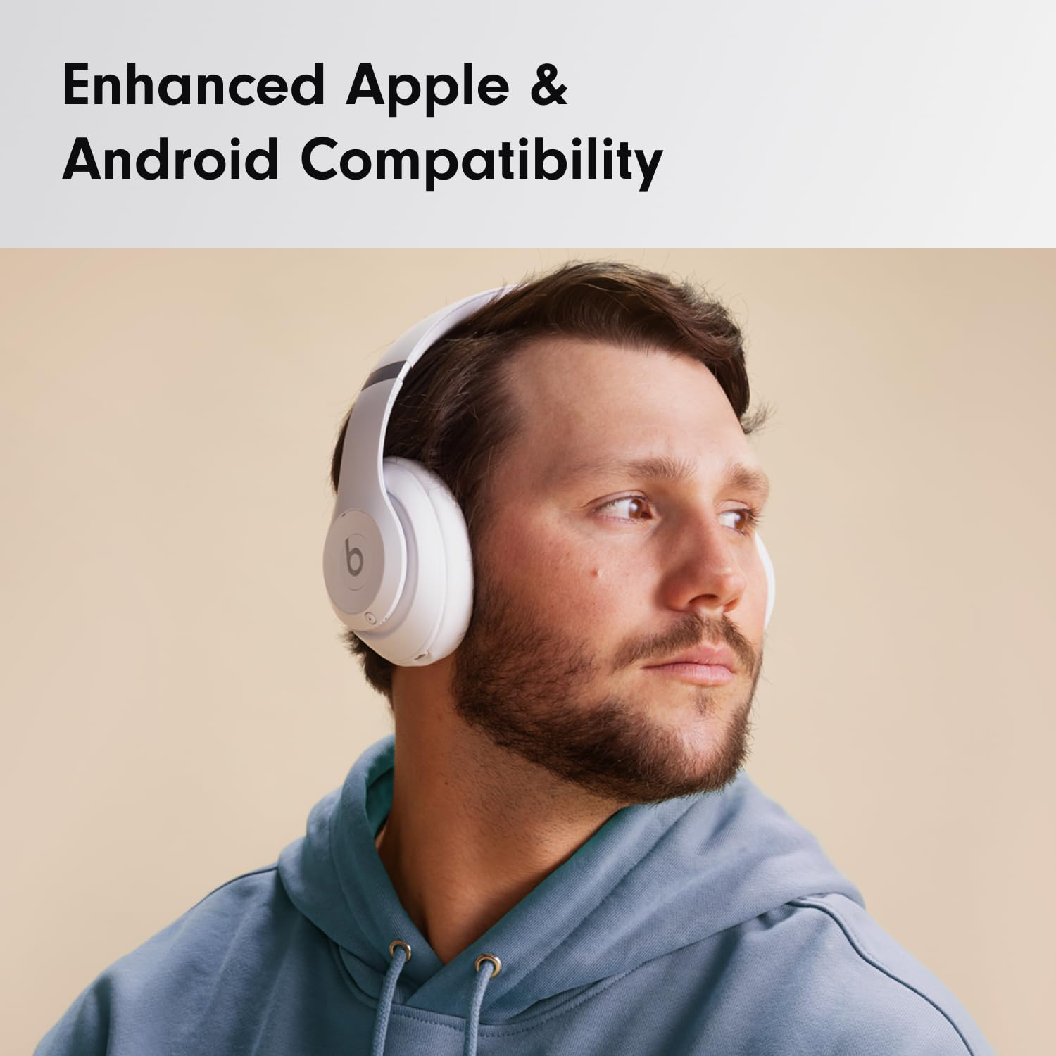 Beats Studio Pro Premium Wireless Over-Ear Headphones- Up to 40-Hour Battery Life, Active Noise Cancelling, Great for Travel & Commuting, USB-C Lossless Audio, Apple & Android Compatible -Black
