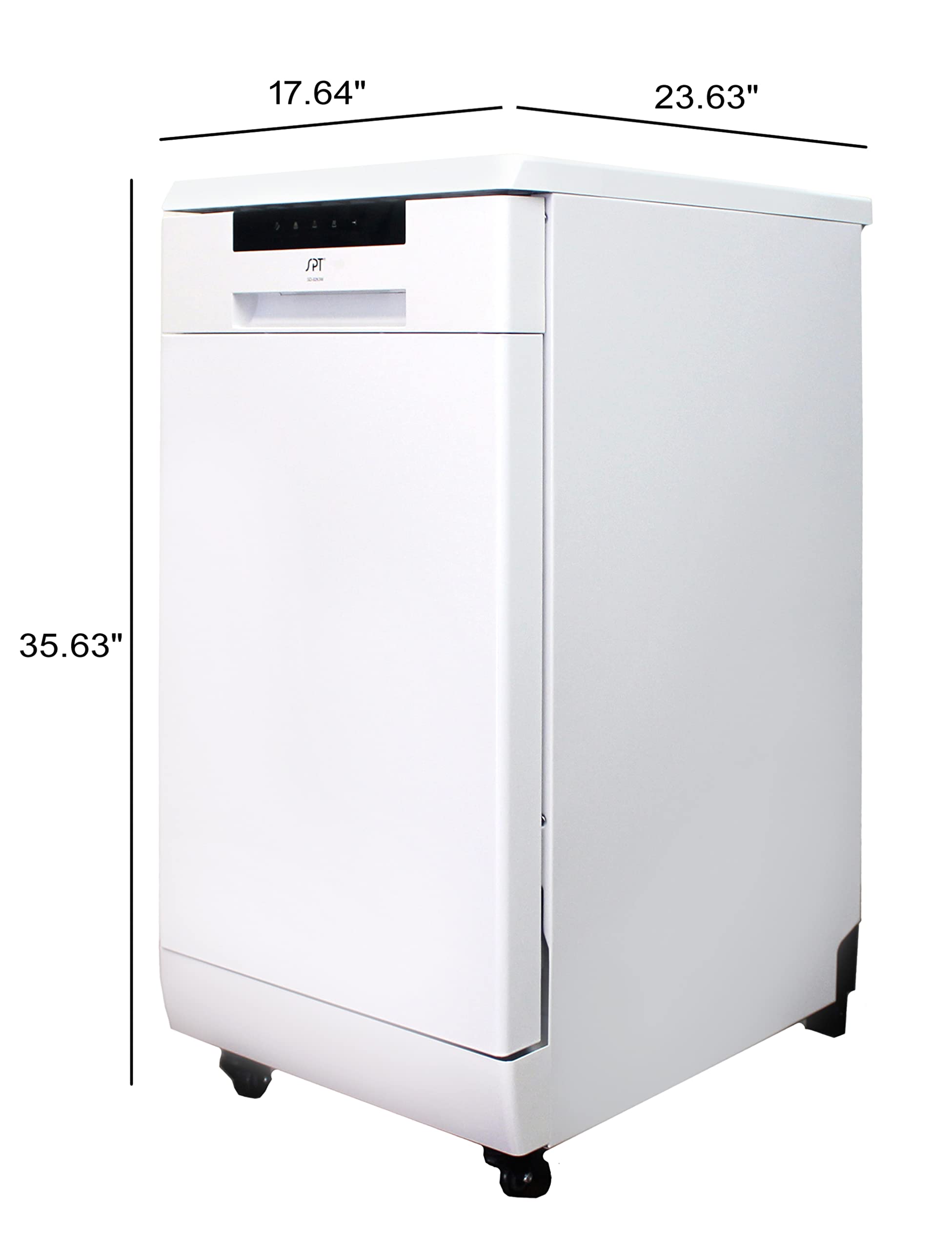SPT SD-9263W 18″ Energy Star Portable Dishwasher – White
