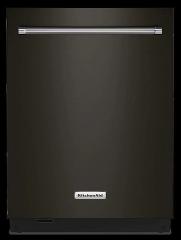 KitchenAid – Top Control Built-In Dishwasher with Stainless Steel Tub, FreeFlex Third Rack, 44dBA – Black stainless steel