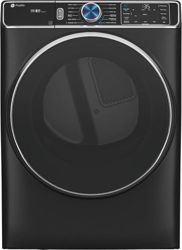GE Profile – 7.8 cu. ft. Smart Front Load Electric Dryer with Steam and Sanitize Cycle and Washer Link – Carbon Graphite