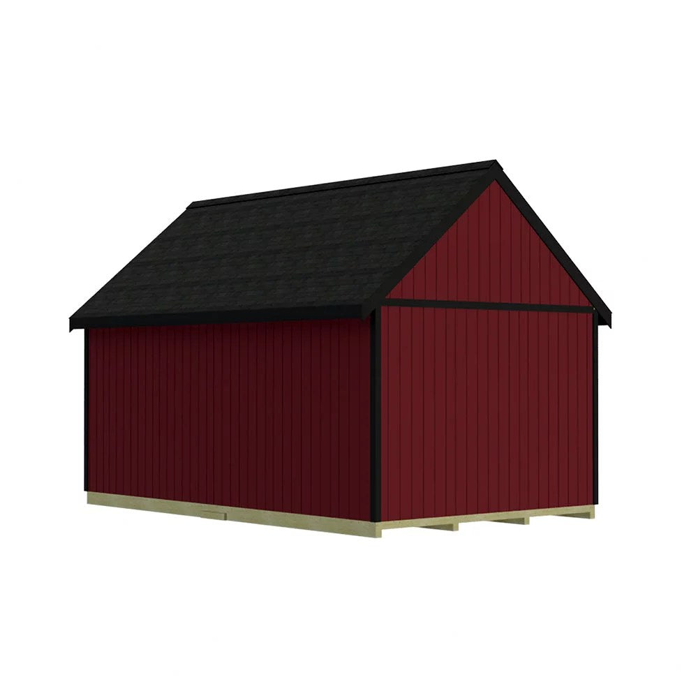 Best barns Hampton 12×24 Wood Storage Shed Sliding Doors & Dormer Kit Installation Included