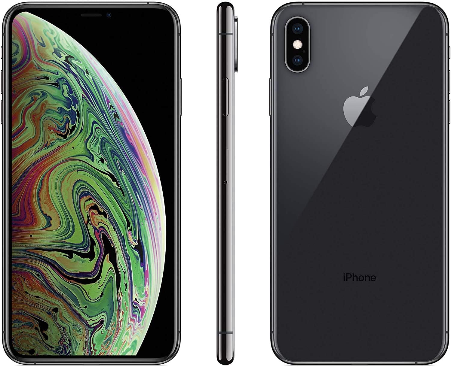 Apple iPhone XS, 64GB, Space Gray - Unlocked (Renewed)