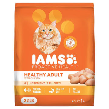 IAMS Proactive Dry Cat Food with Chicken, 22 lb. Bag