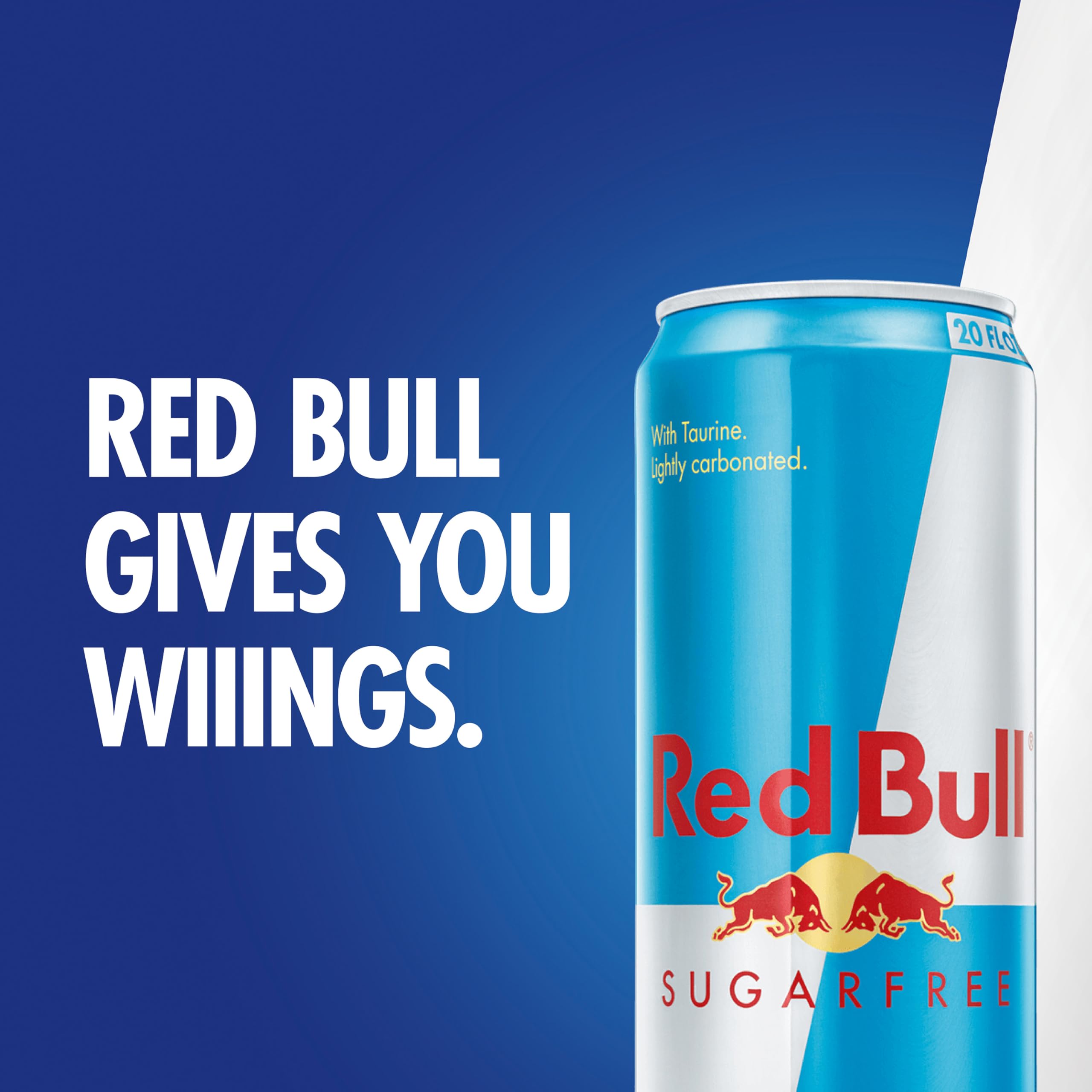 Red Bull Sugar Free Energy Drink with 151mg Caffeine plus Taurine & B Vitamins, 16 Fl Oz, Pack of 12 Cans