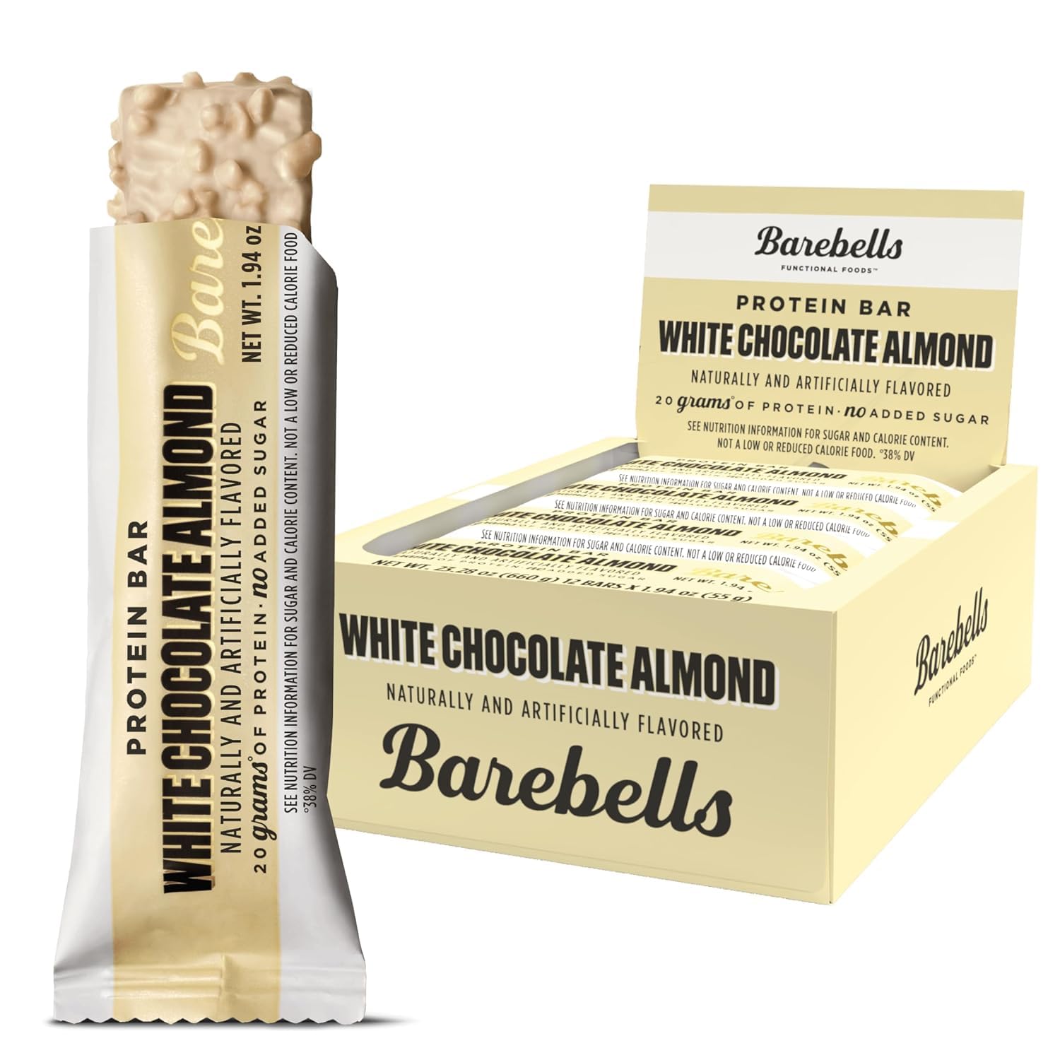 Barebells Protein Bars Salty Peanut - 12 Count, 20g High Protein Treats - Chocolate Nutrition Bar with 1g Total Sugars - On-The-Go Breakfast or Post-Workout Snack