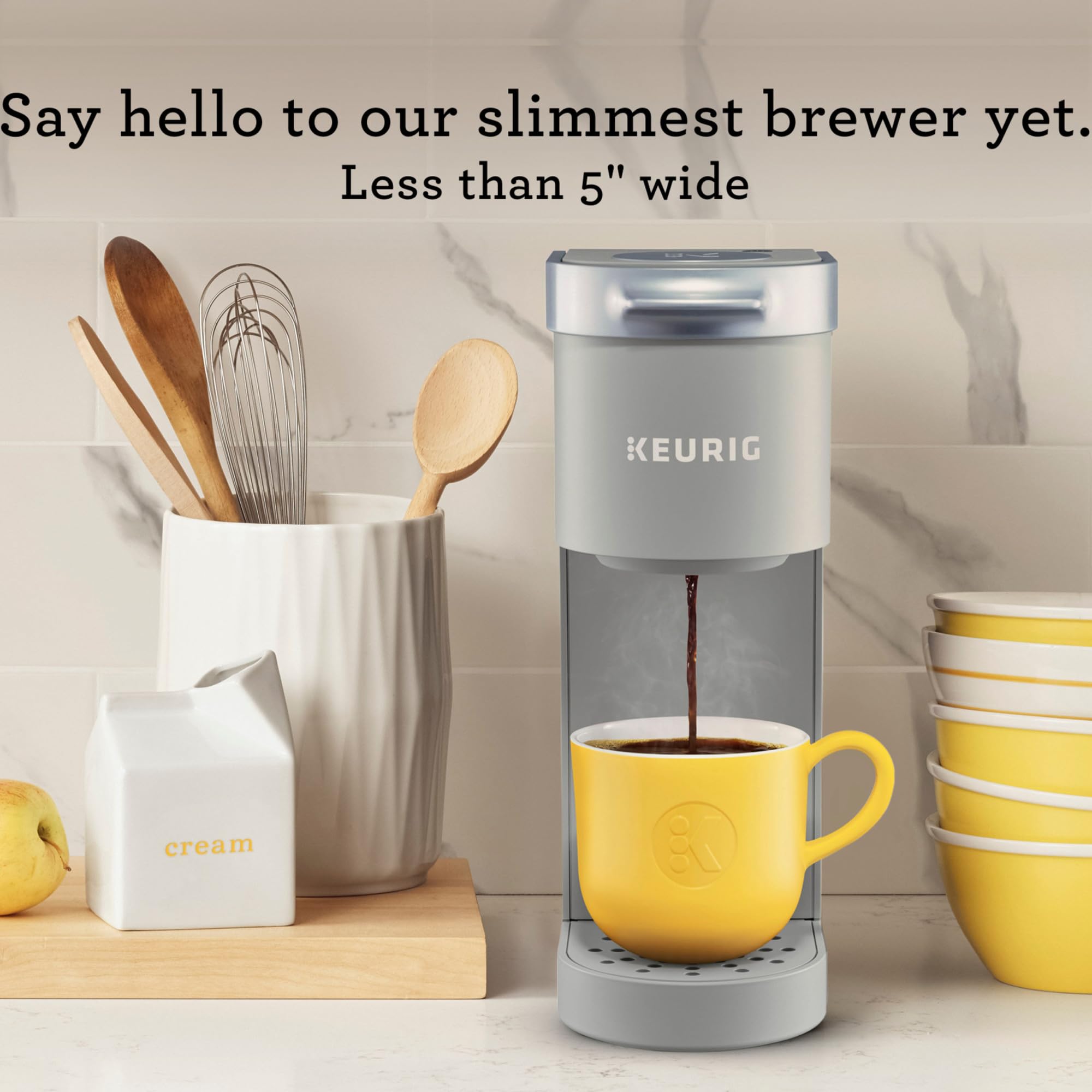 Keurig K-Mini Single Serve K-Cup Pod Coffee Maker, 6 to 12oz Brew size, with Cord Storage, Perfect for Small Spaces, Black