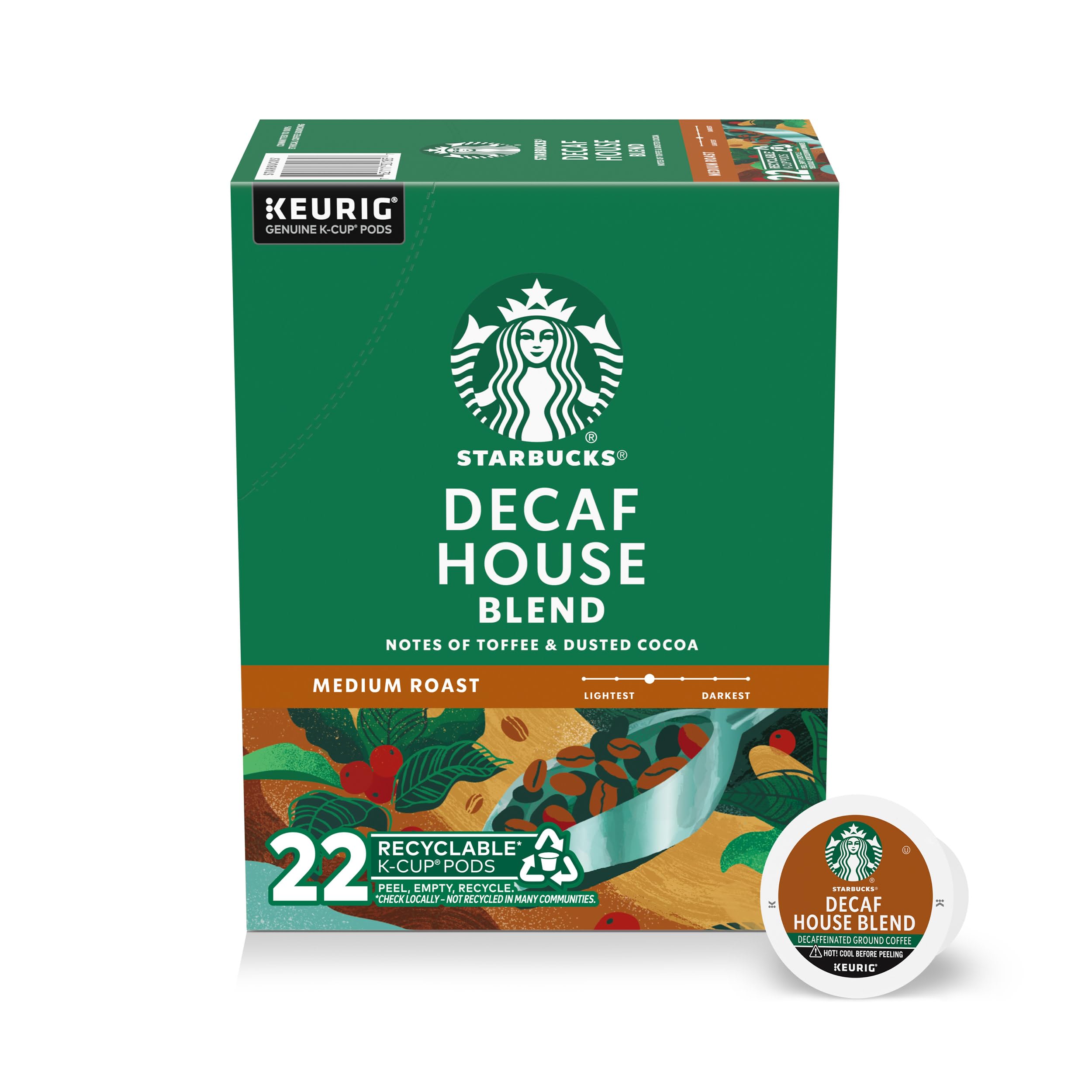Starbucks K-Cup Coffee Pods, Medium Roast Hot or Iced Coffee, Pike Place Roast, 96 Keurig Pods