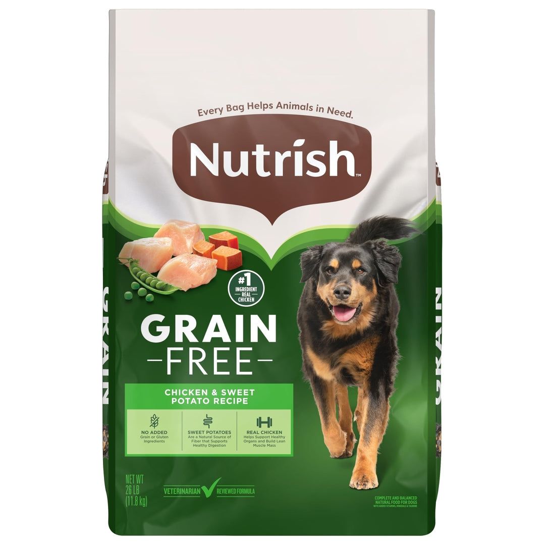 Nutrish Grain Free Chicken & Sweet Potato Recipe Dry Dog Food, 13 lb. Bag, Packaging May Vary (Rachael Ray)