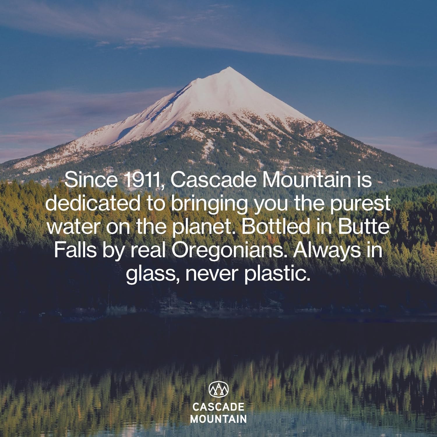 Cascade Mountain Mineral Water in Glass Bottle | 12oz (12 Pack) | 7.7 pH Balanced, Purified, Natural Spring Bottled Drinking Water – Elevate Your Hydration (12 Fl Oz (Pack of 12), Spring Water NEW!)