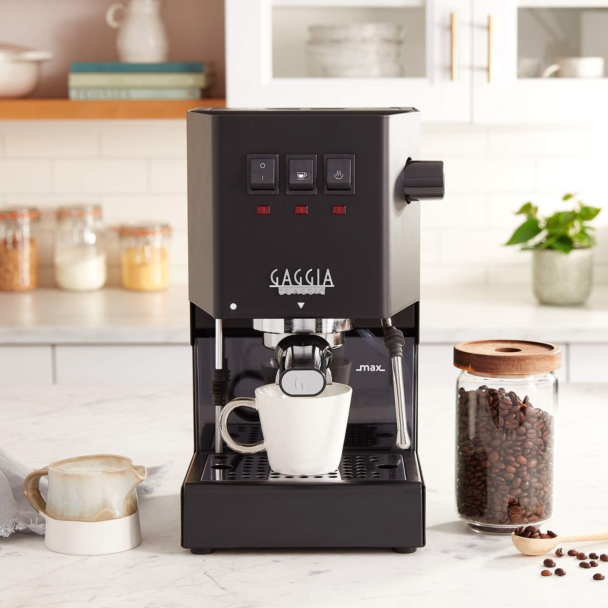 Gaggia RI9380/46 E24 Espresso Machine, Brushed Stainless Steel
