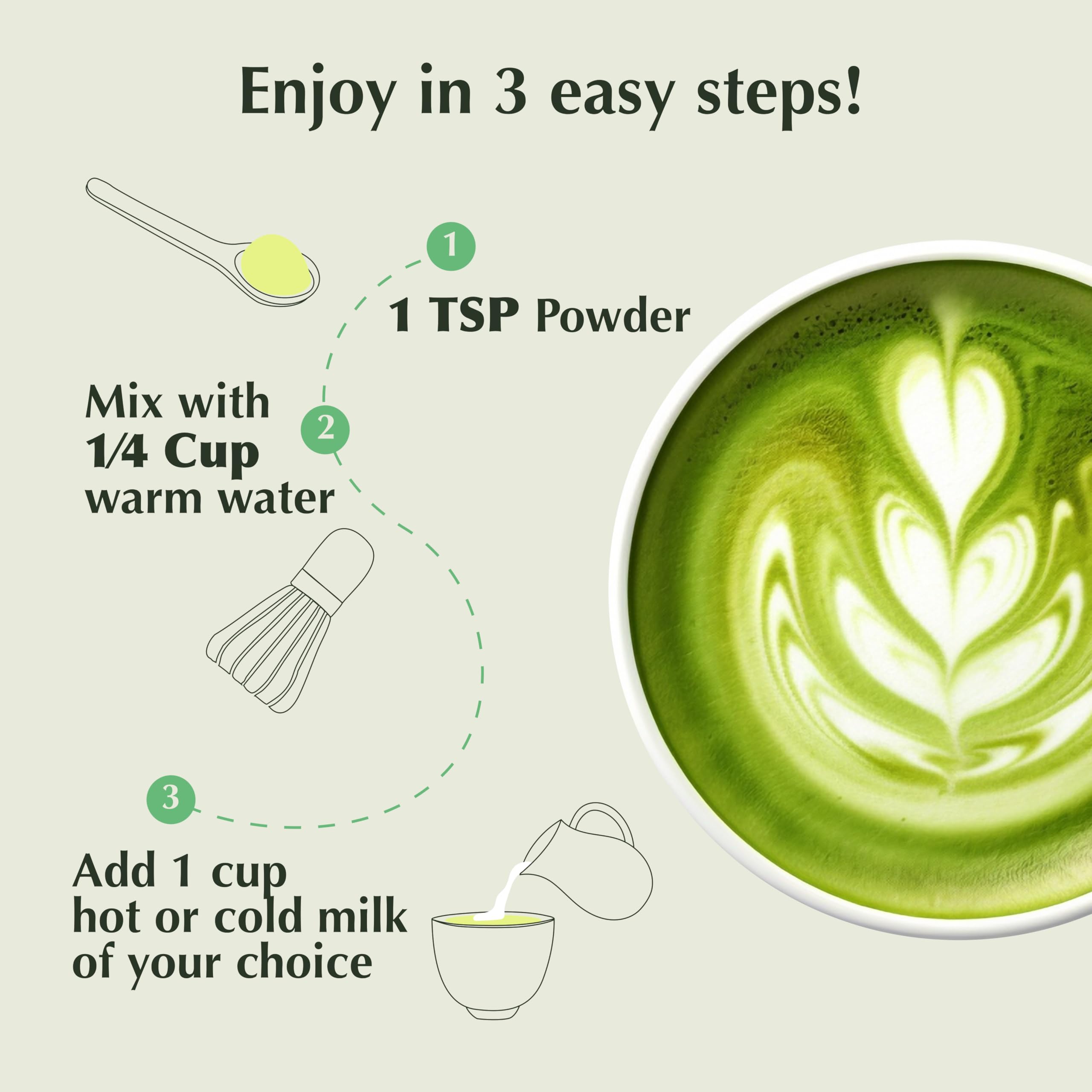 Encha Ceremonial Grade Matcha Powder - Organic First Harvest Japanese Matcha Green Tea, Matcha Tea From Uji, Japan (60g/2.12oz)