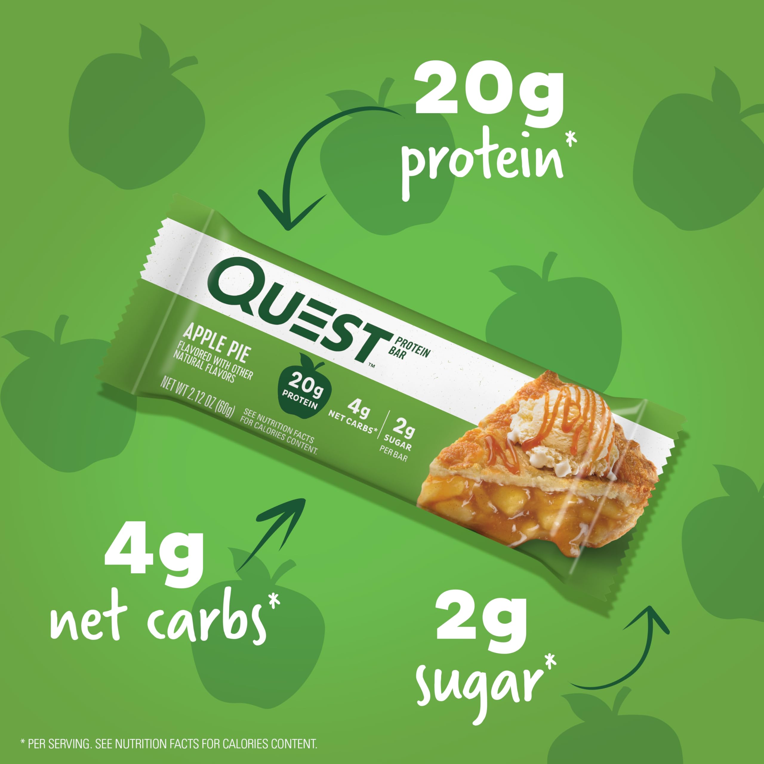 Quest Nutrition Chocolate Chip Dough Cookie Protein Bars, 21g Protein, 1g Sugar, 4g Net Carb, High Fiber, Gluten Free, Keto Friendy, 12 Count