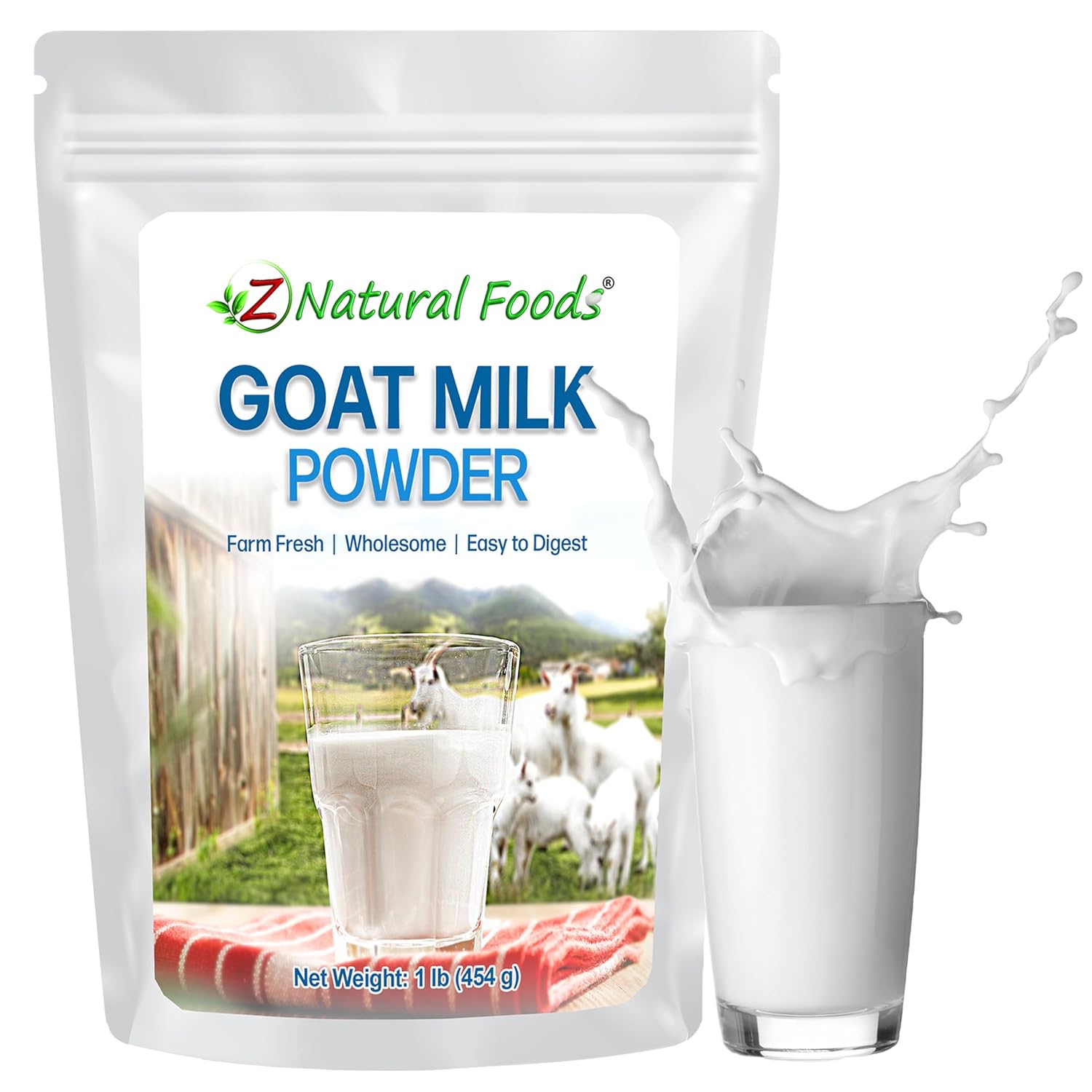 Z Natural Foods Premium Whole Milk Powder - Powdered Milk for Baking, Cooking, Drinks - Dry Milk Powder, Pasteurized, Non-GMO, Gluten-Free, Kosher-Certified, 5 lbs