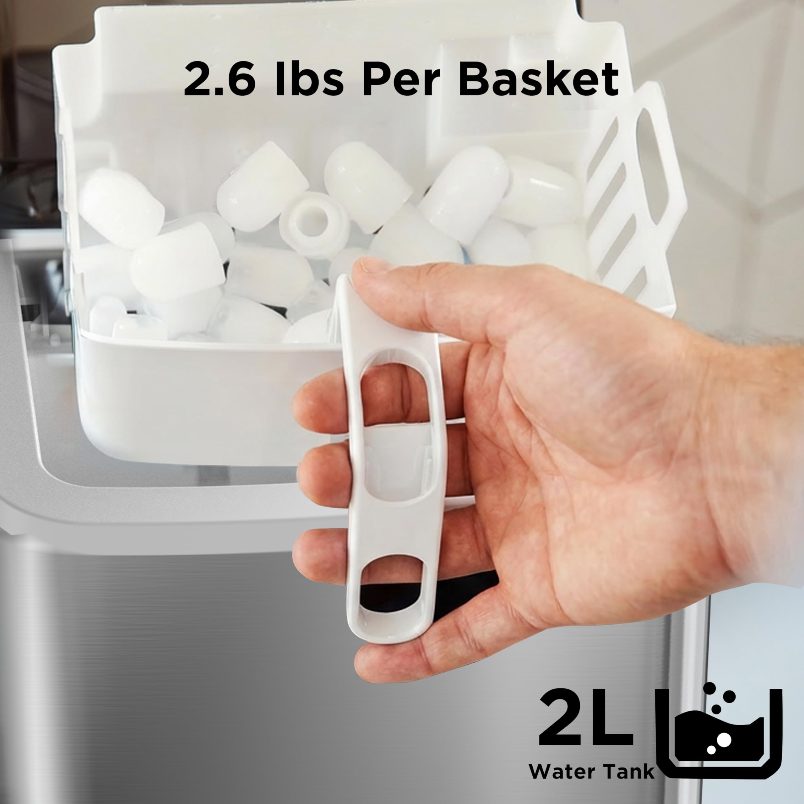 Nugget Ice Maker Countertop, Silonn Chewable Pellet Ice Machine with Self-Cleanin Function, 36lbs/24H Portable Ice Makers for Home Kitchen Officce, Black