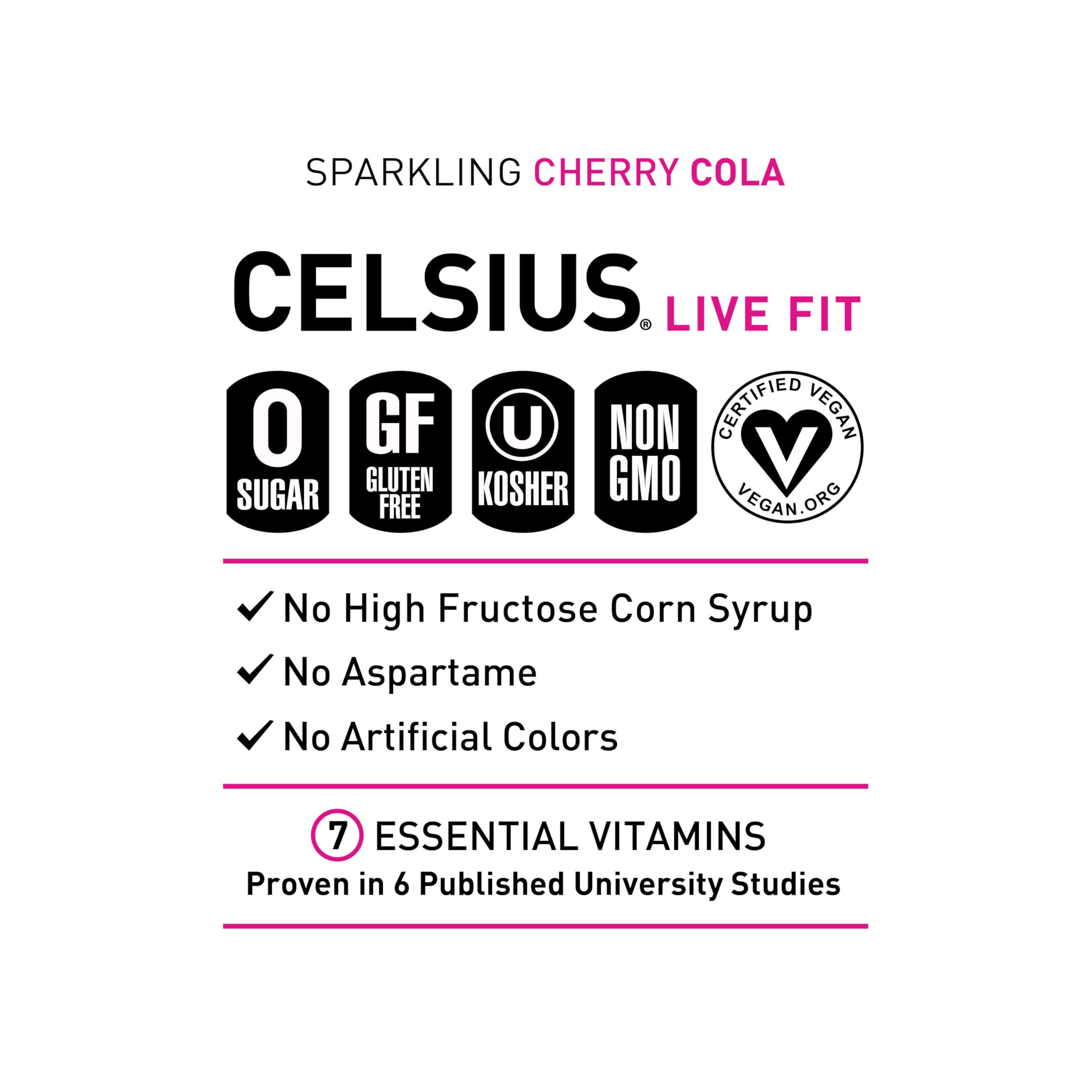 CELSIUS Sparkling Kiwi Guava, Functional Essential Energy Drink 12 Fl Oz (Pack of 12)