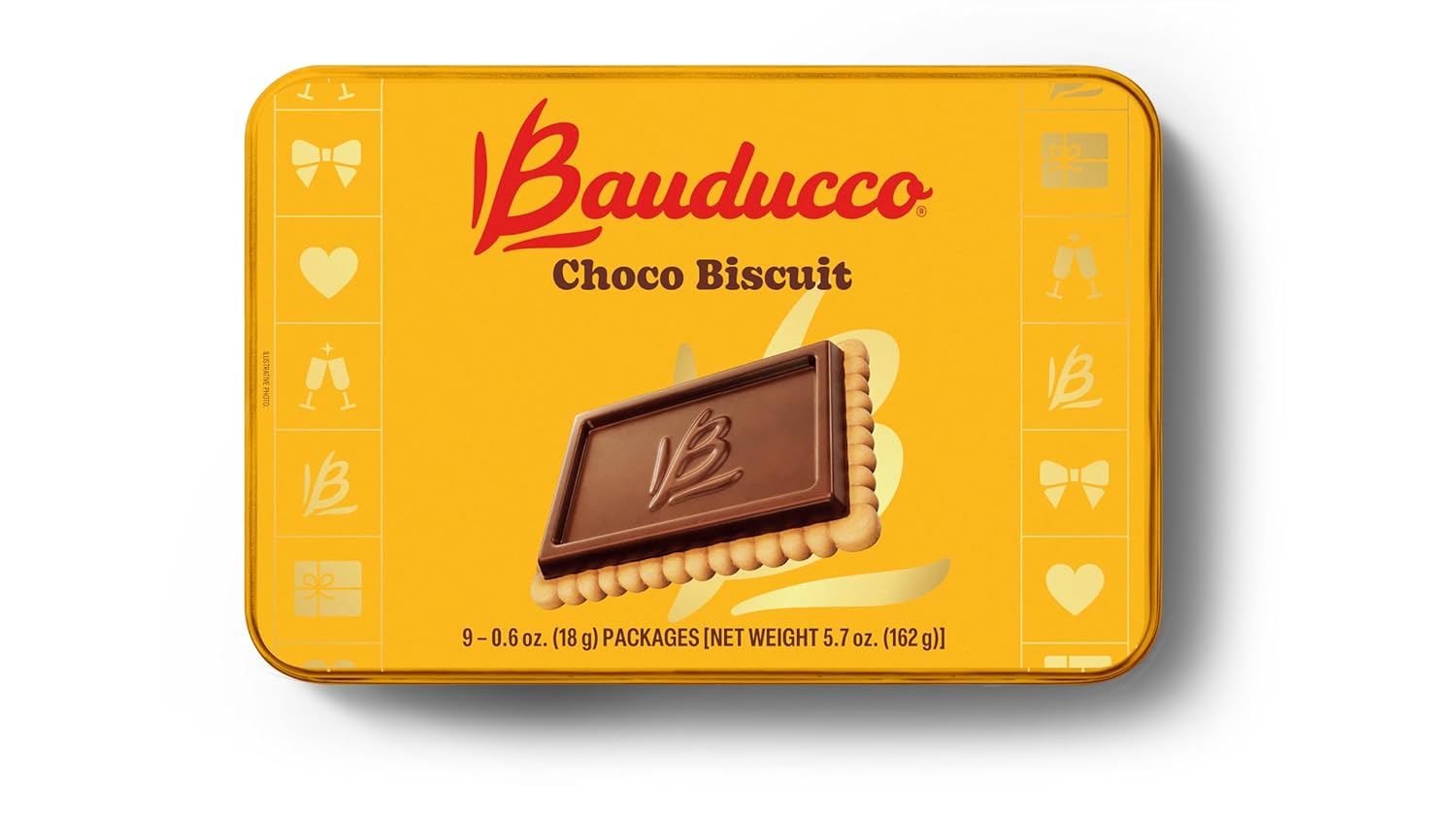 Bauducco Choco Biscuit Cookies – Crispy Chocolate-Covered Biscuits, Individually Wrapped for Snacking, Dessert, and Lunch Boxes, 25.3 oz (Pack of 40)