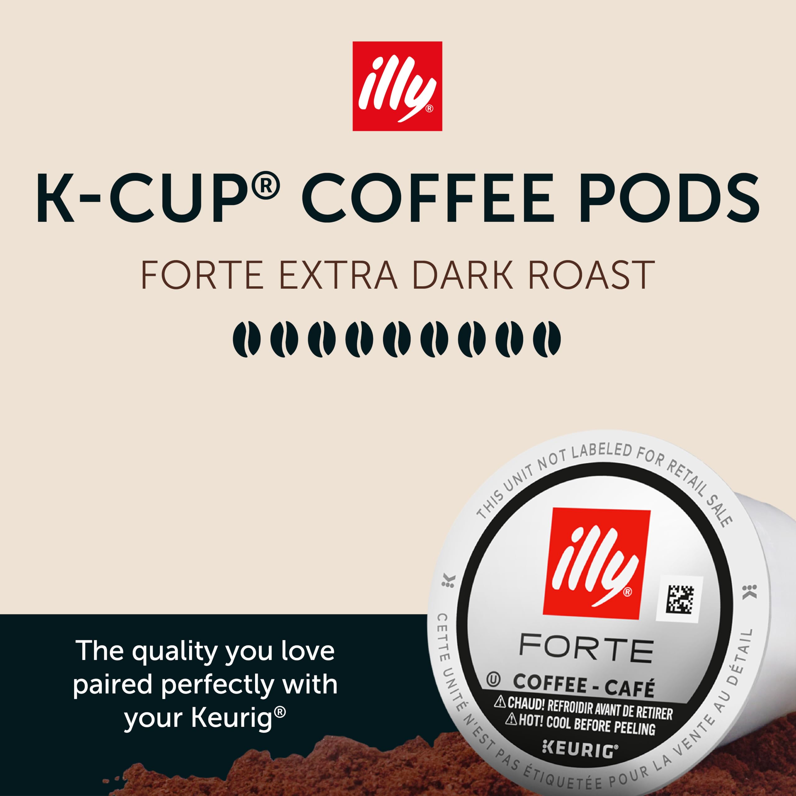 Illy Coffee K Cups - Pods For Keurig Machines – Classico Roast - Caramel, Orange Blossom & Jasmine - Mild, Flavorful & Balanced Flavor - No Preservatives – 32 Count