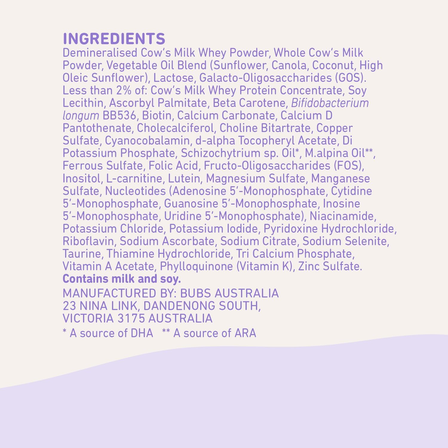 Bubs Essential Infant Formula, with Iron, Cow Milk-Based Powder, for Infants 0-12 Months, Made with Non-GMO Milk, 20 oz
