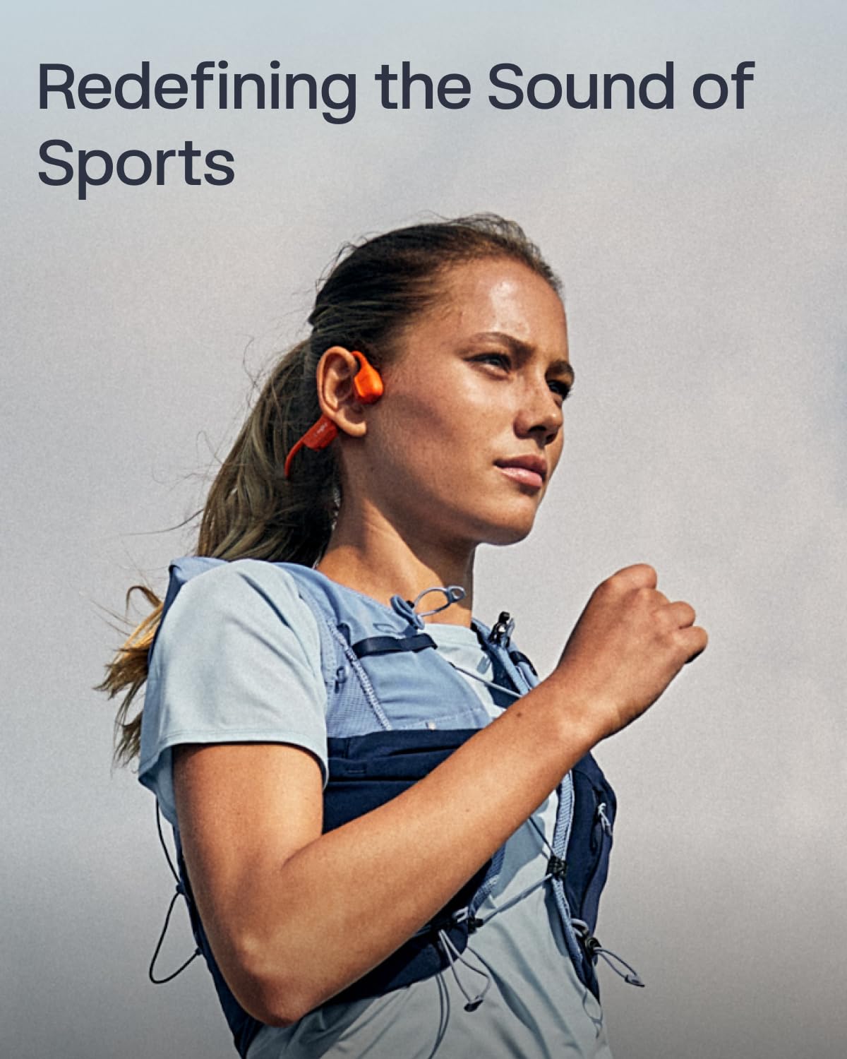 SHOKZ New OpenRun Pro 2- Bone Conduction Headphones, Open-Ear Bluetooth Wireless Sport Earphones for Running, Workouts - Sweat Resistant, Secure Comfortable Fit -Deep Bass, Smart Mic, Reflective Strip