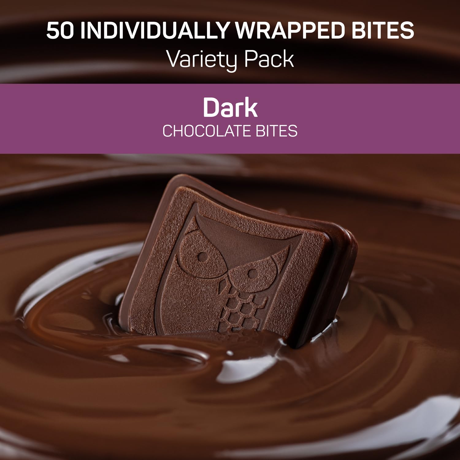 AWAKE - Caffeinated Chocolate Bites - Caramel Milk Chocolate, 50 Bites - 50mg Caffeine - Individually Wrapped Energy Bites - Coffee Alternative - Fairtrade, Gluten Free, Non GMO - 0.48oz