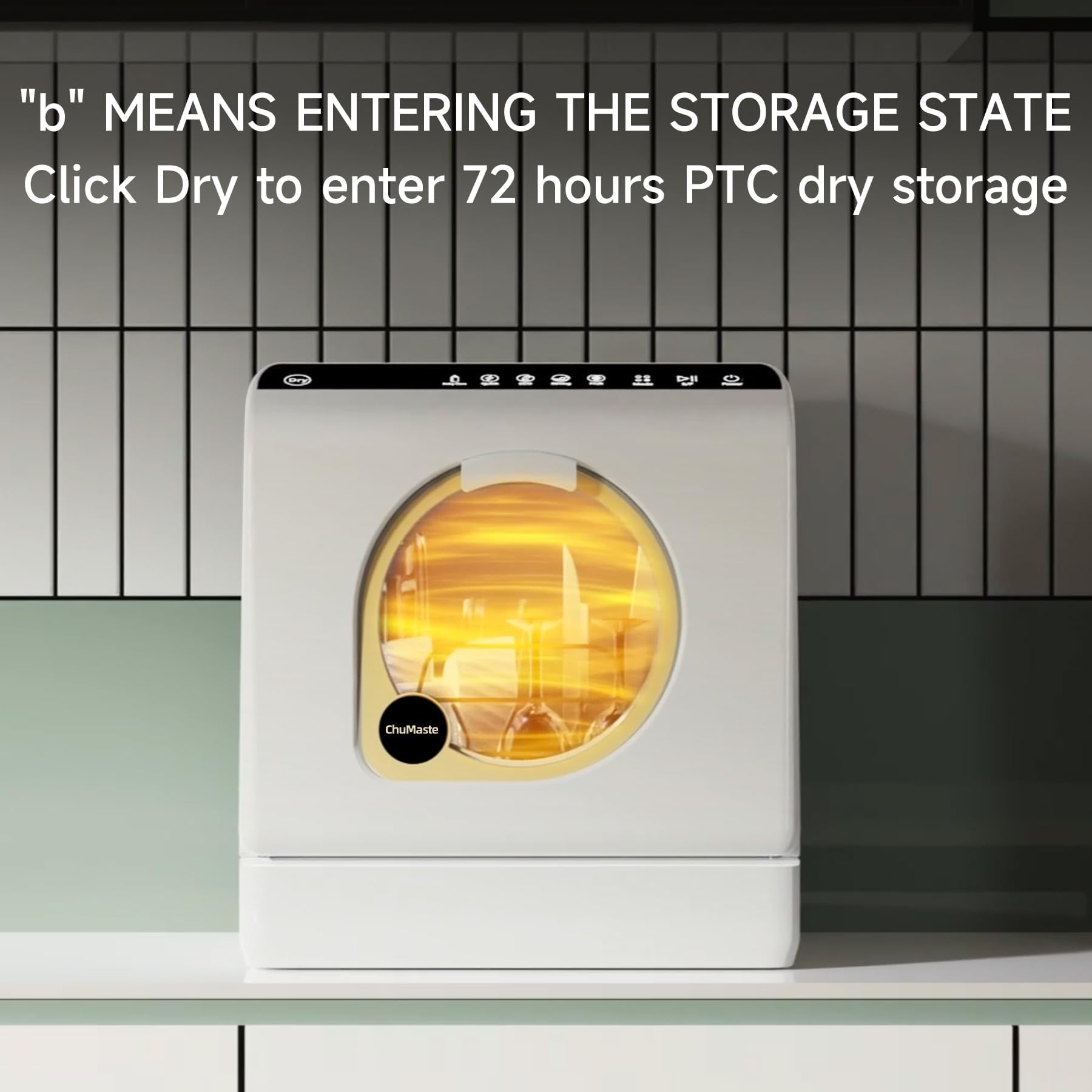 Portable Dishwasher Countertop, Countertop Dishwasher With Water Tank, Counter Top Dishwasher With 5 wash Programs, It can also be connected to the tap. For apartments, dorms, RVs