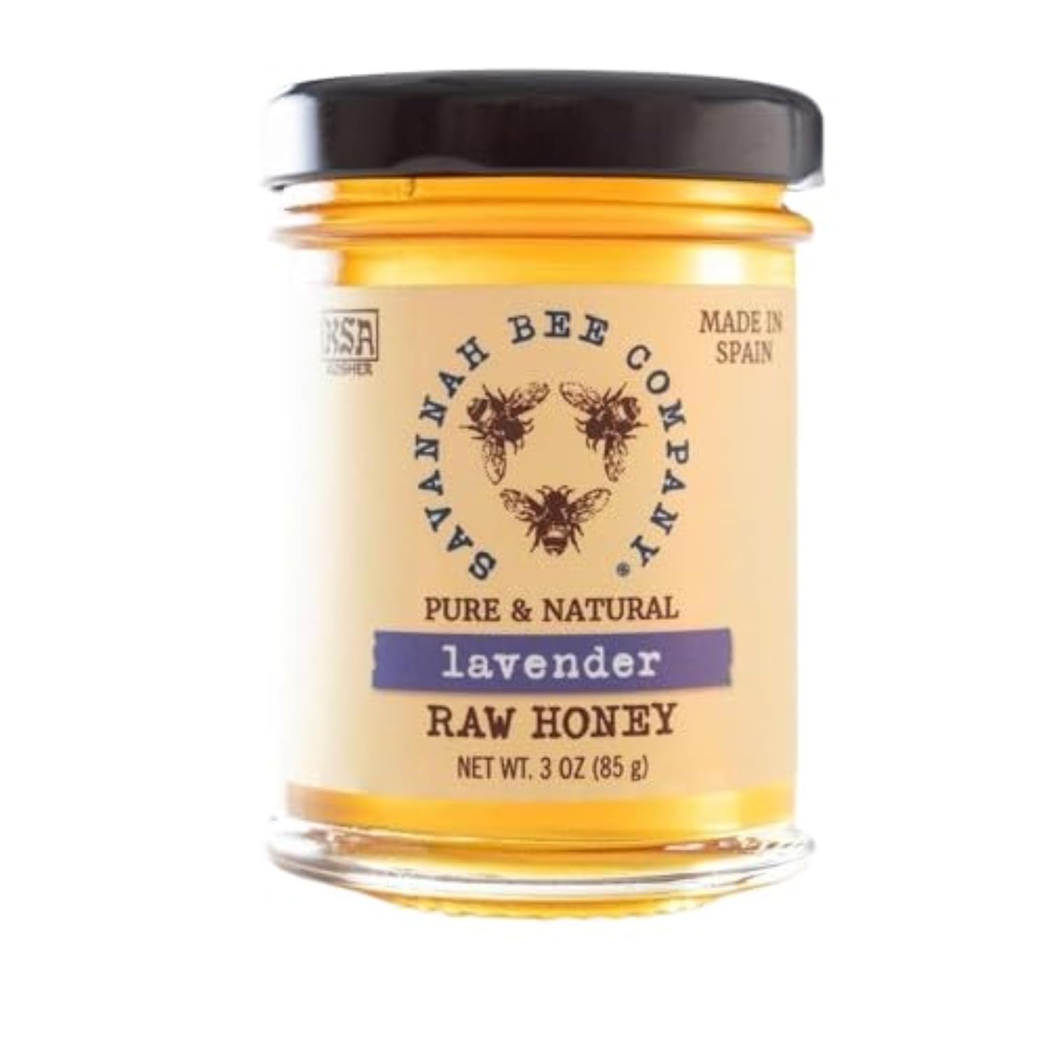 Savannah Bee Company Hot Honey Gluten Free and 100% Pure Honey Infused with Sweet Wildflower- Heat from Wildflower and Habanero Peppers 12 oz Squeeze Bottle