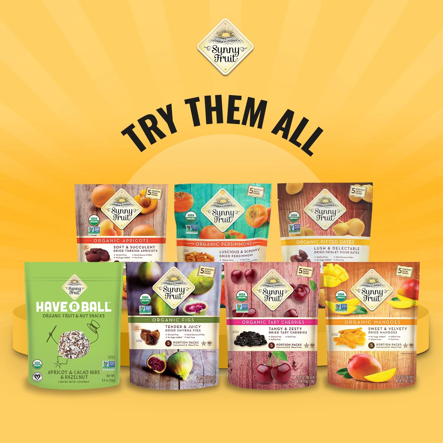 Sunny Fruit Soft Organic Pitted Prunes, 2.5 Pound Bulk Bag | No Preservatives, No Sugar Added | Healthy, Naturally Sweet Dried Plums | High Fiber Dried Fruit | ORGANIC, NON-GMO, VEGAN, HALAL, KOSHER