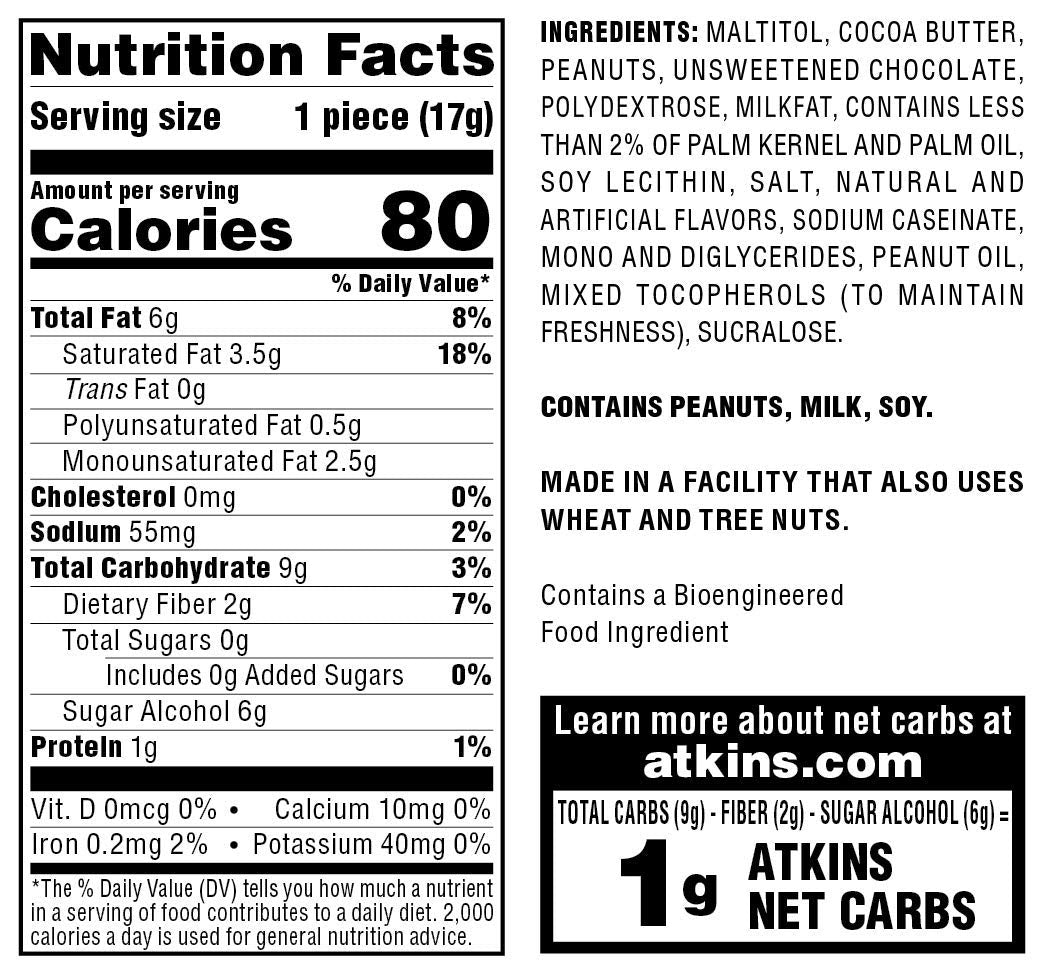Atkins Caramel Almond Clusters, Gluten Free, High in Fiber, 1g Sugar, 2g Net Carb, Keto Friendly, 20 Count
